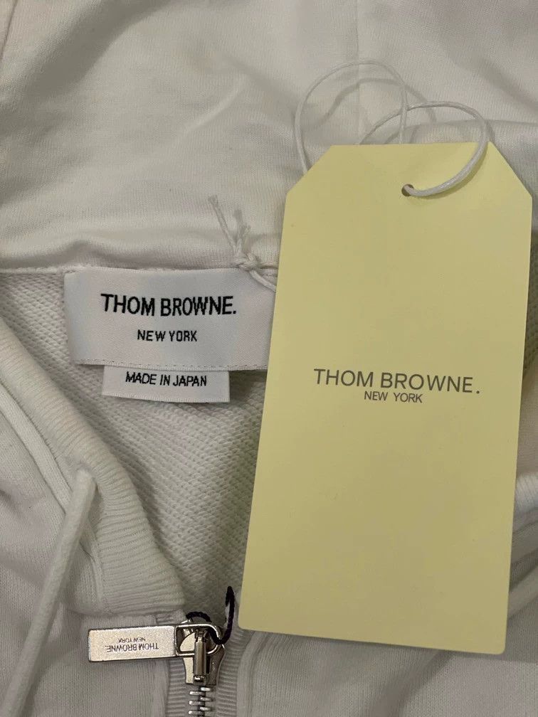 Thom Browne Thom Browne White Rainbow Stripe Hoodie - dmc Size US XS / EU 42 / 0 - 1 Thumbnail
