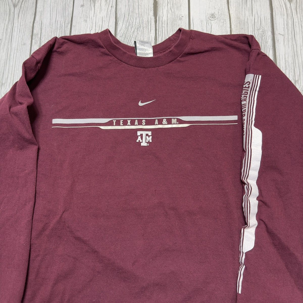 NCAA × Nike × Vintage Vintage Texas A&M Aggies long sleeve tee Size US L / EU 52-54 / 3 - 3 Thumbnail