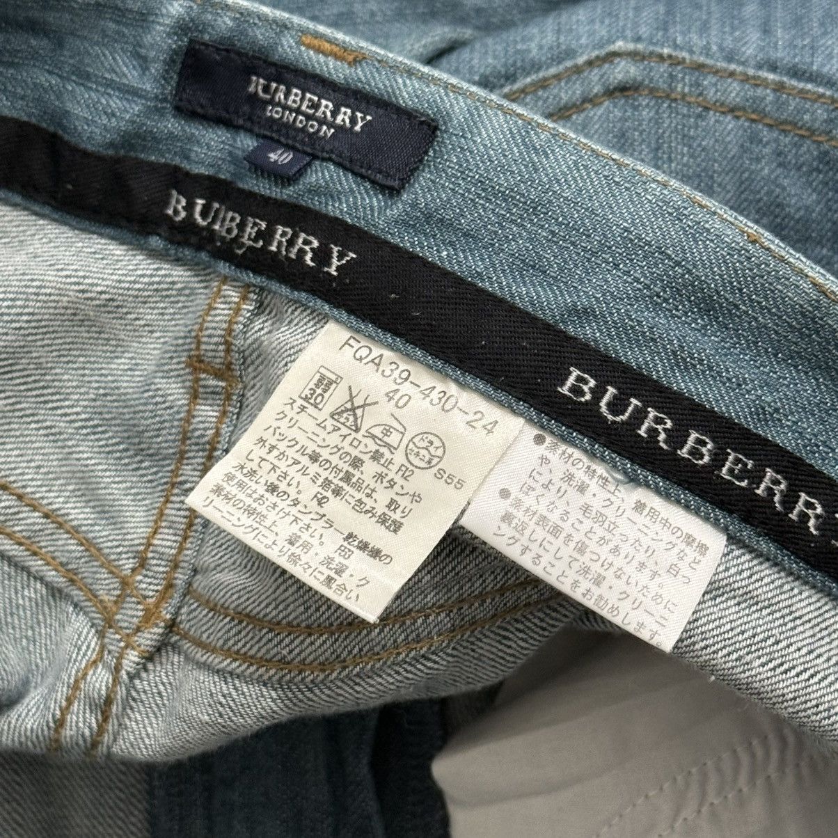 Burberry Flare Burberry Nova Check Line Whisker Denim Pants Size 27" / US 4 / IT 40 - 15 Thumbnail