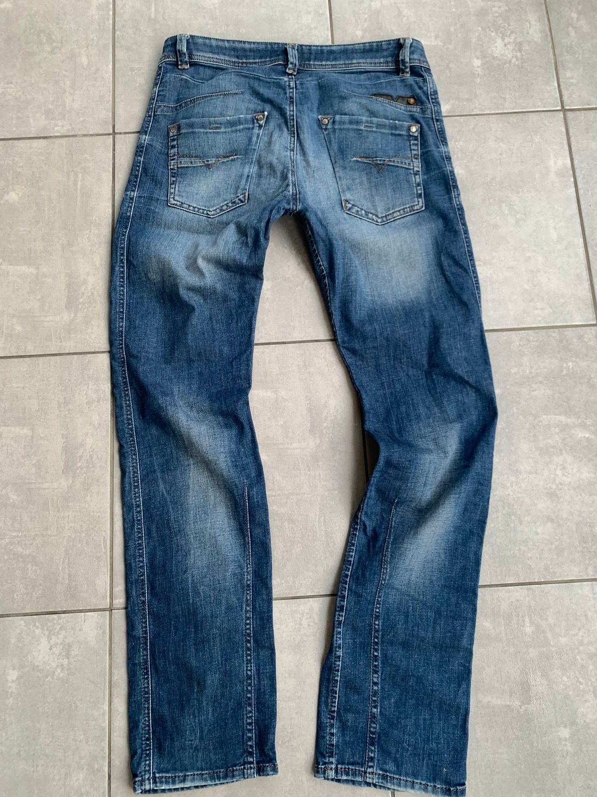 Pre-owned Diesel X Vintage Pants Diesel Distressed Denim Wash Y2k Japan Style In Blue