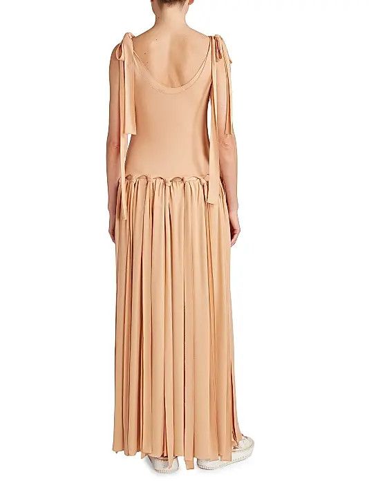 Chloe o1y0825 Maxi Dress in Sand Size S / US 4 / IT 40 - 5 Thumbnail