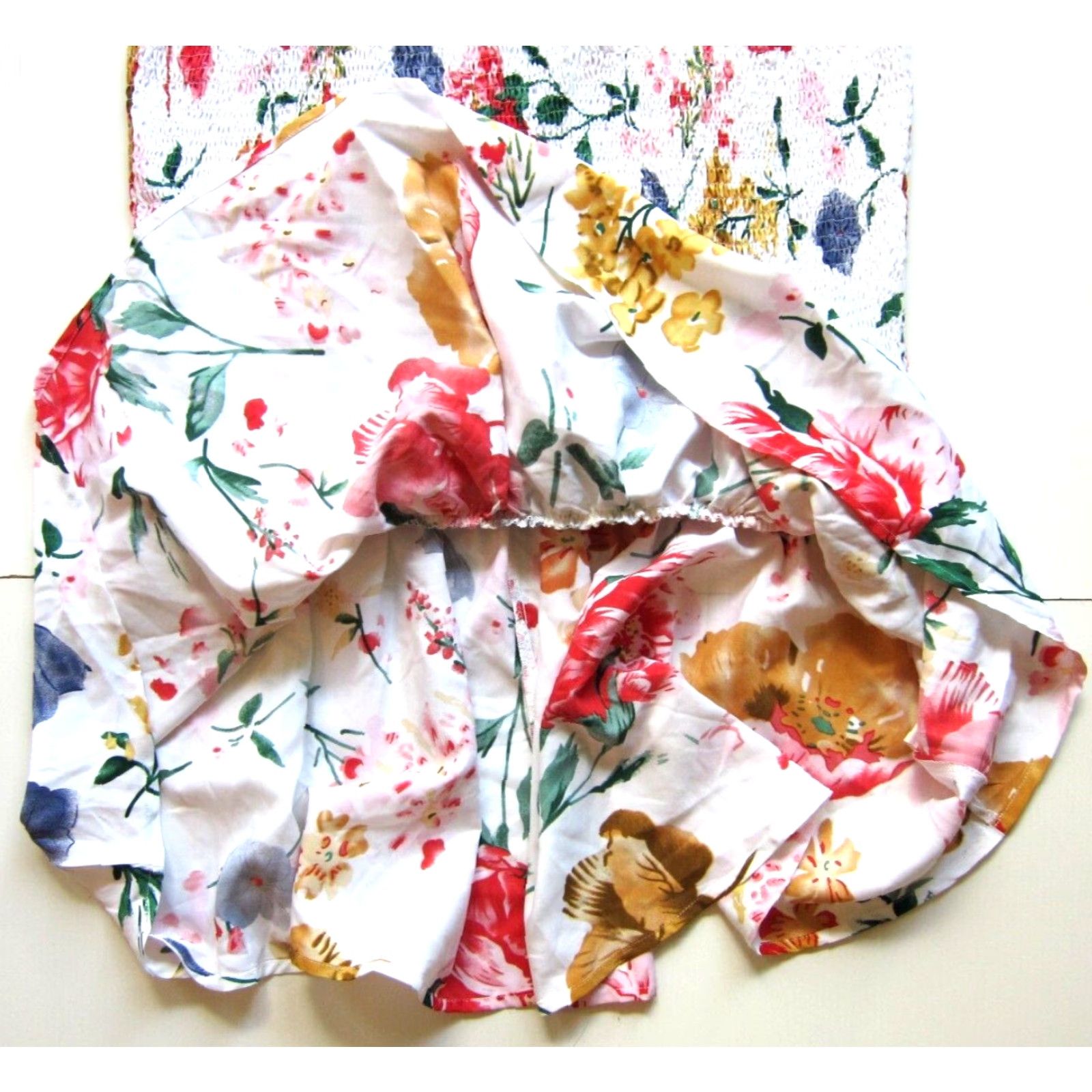 Vintage VINTAGE NWT Pretty Garden Pink Floral Stretch Long Mermaid Tank Dress XL Size XL / US 12-14 / IT 48-50 - 5 Thumbnail