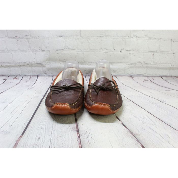 L.L. Bean LL Bean Bison Men's Shearling Lined Double Sole Slippers Grailed