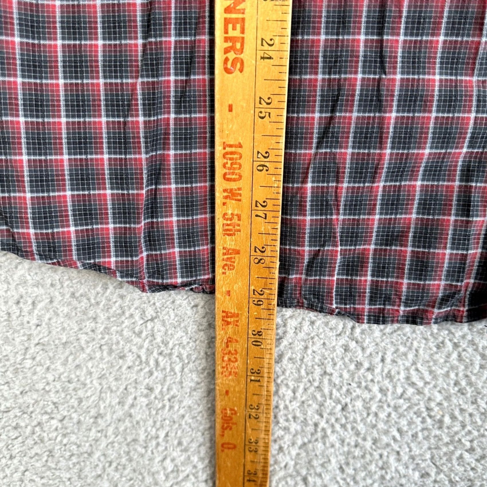 Calvin Klein VINTAGE Calvin Klein Shirt Button Up Mens XL Black Red Plaid Long Sleeve Casual Cotton Size US XL / EU 56 / 4 - 6 Thumbnail