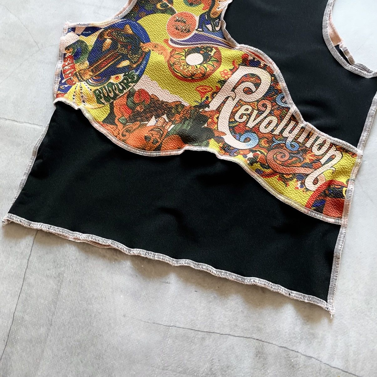 Hysteric Glamour Revolution Patchwork Hysteric Glamour Vibe Cute Tank Top Y2K Size S / US 4 / IT 40 - 6 Thumbnail