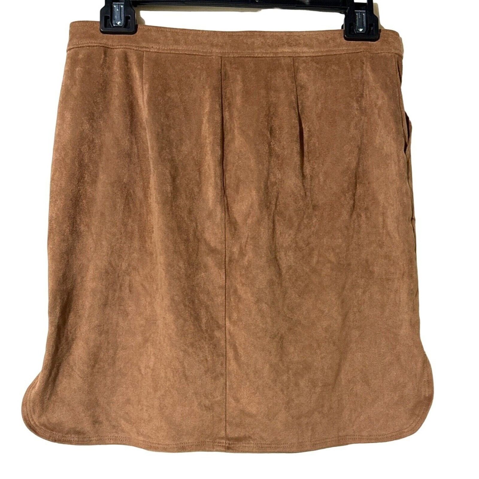 Bar III bar III Womens Faux-Suede Mini Skirt Caramel Junior Medium Size 28" / US 6 / IT 42 - 5 Thumbnail