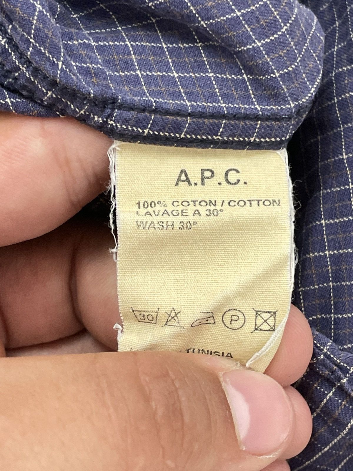 A.P.C. × Vintage A.P.C Vintage Shirt Japanese Style Luxury Brand Size US S / EU 44-46 / 1 - 9 Thumbnail