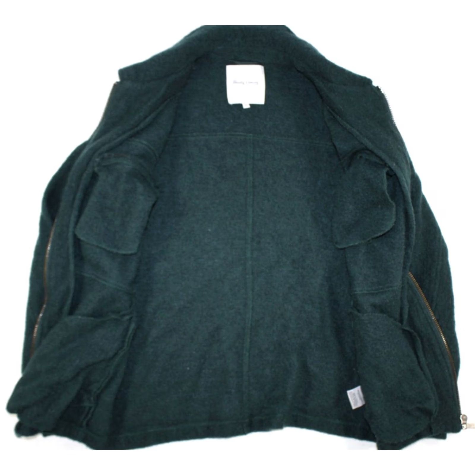 Hardy Amies Hardy Amies Jacket Women's M Savile Row 100% Wool Full Zip Dark Green Size M / US 6-8 / IT 42-44 - 5 Thumbnail