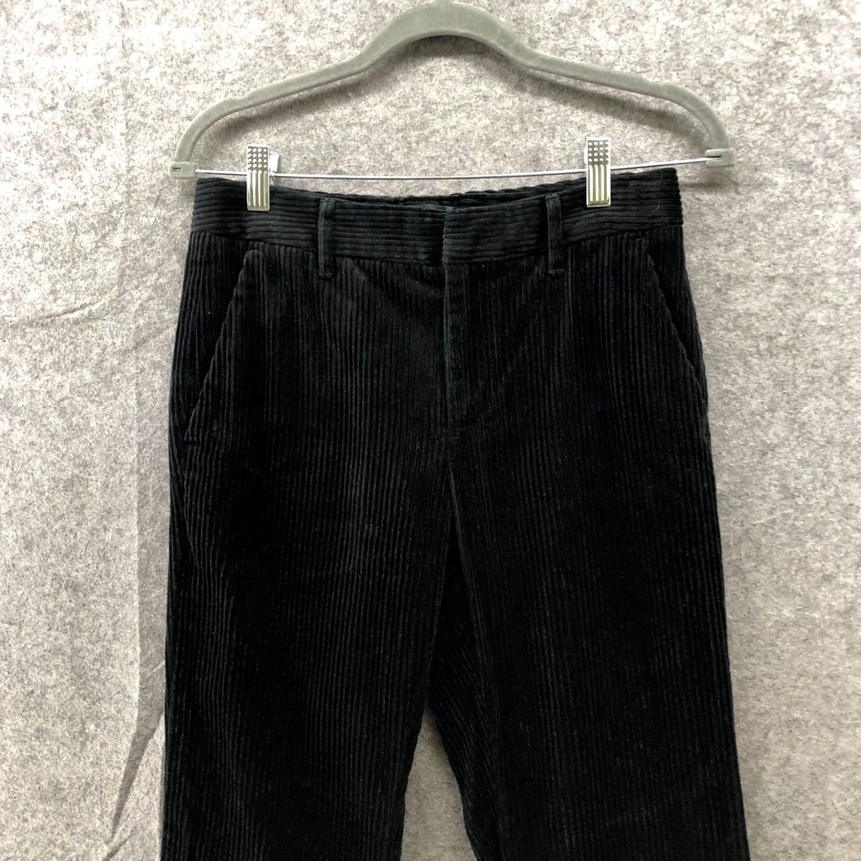 Banana Republic VINTAGE Banana Republic High Rise Boot Cut Corduroy Pants Womens 0 Black Cotton Size 25" / US 0 / IT 36 - 3 Thumbnail