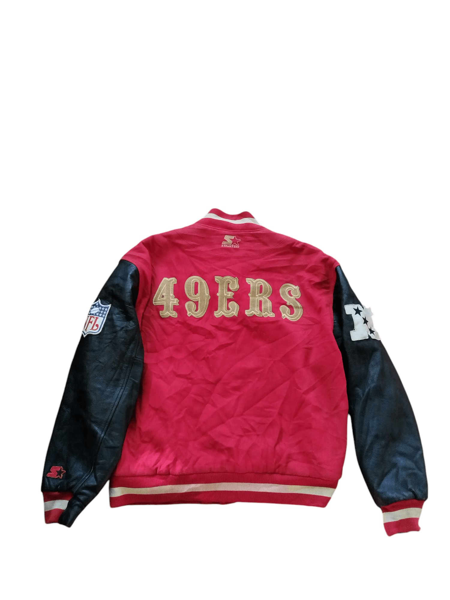 NFL Vintage 49ers varsity leather sleeve jacket Size US M / EU 48-50 / 2 - 1 Thumbnail