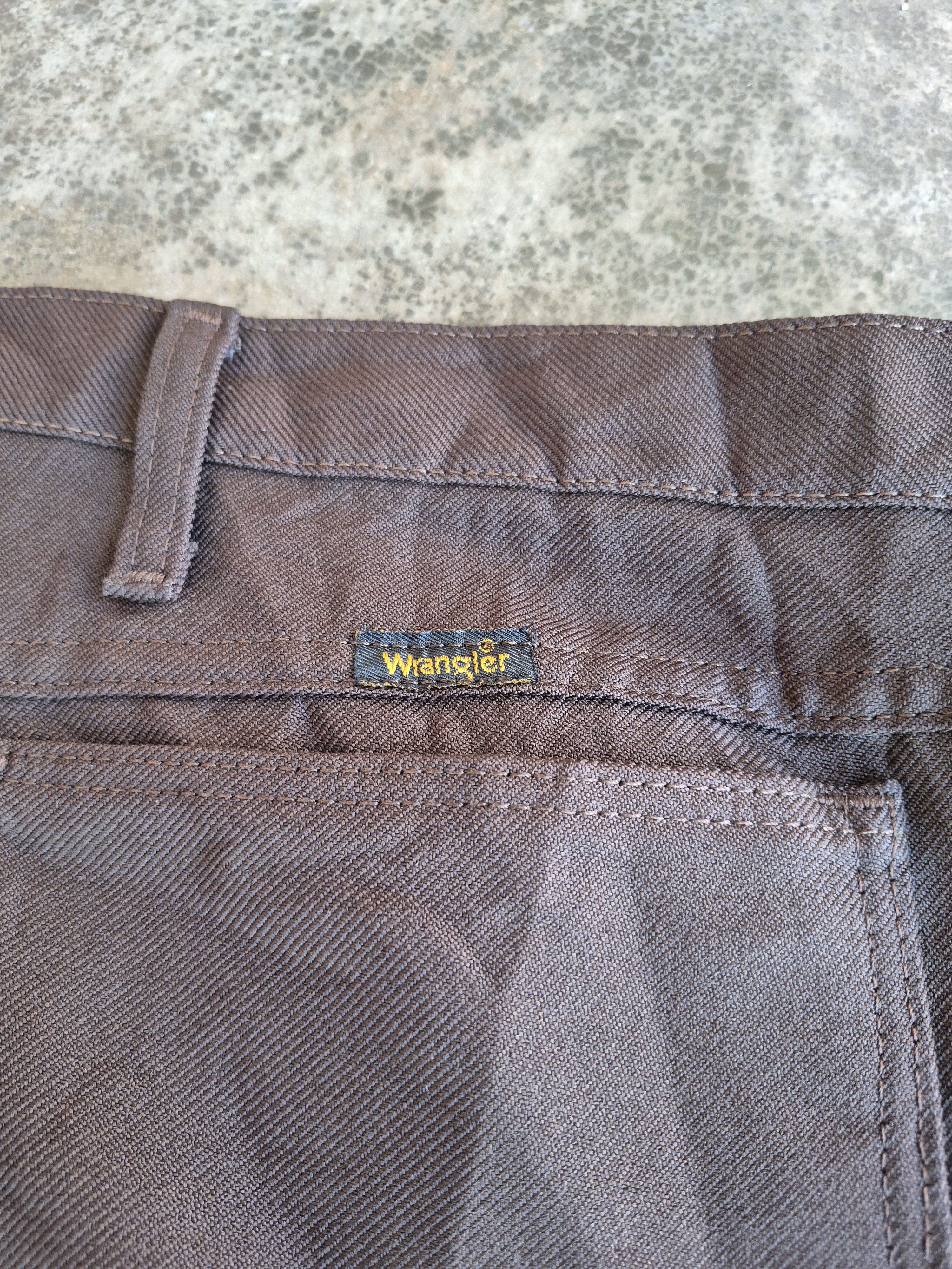 Wrangler 🔥 Vintage Wrangler Sta Prest Retro Casual Pants Denim Size US 44 / EU 60 - 8 Thumbnail