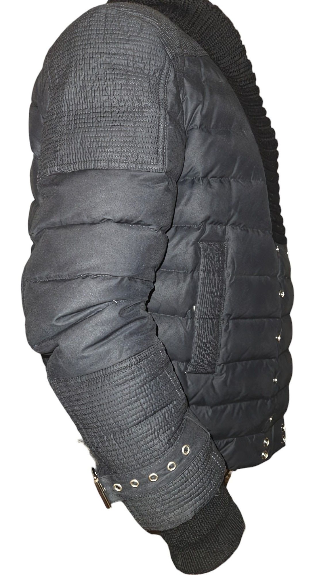 Balmain GOOSE DOWN PADDED BIKER JACKET Size US M / EU 48-50 / 2 - 2 Thumbnail