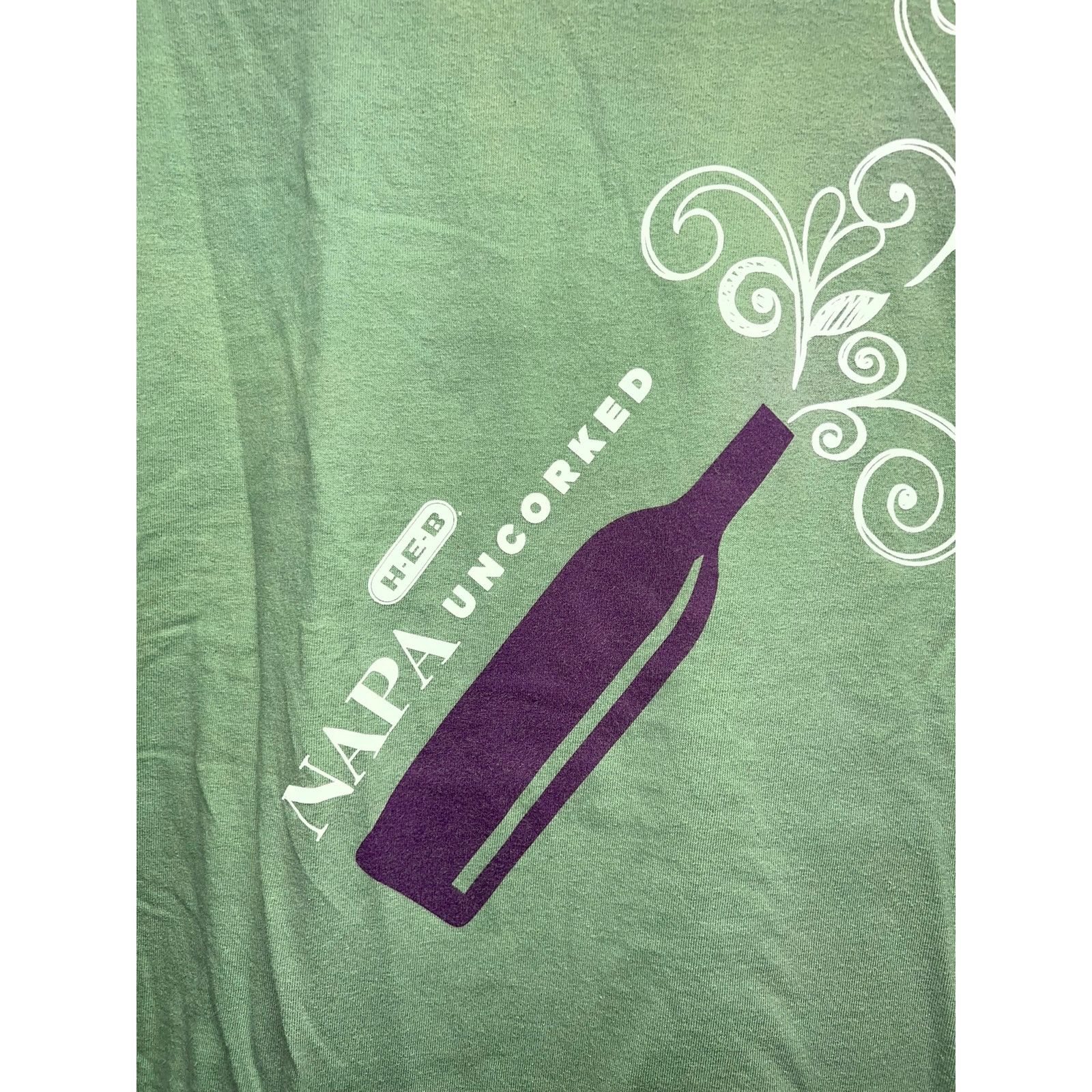 Port & Company Vintage Napa Wine Shirt HEB Grocery Uncorked Alcohol Tee XL Size US XL / EU 56 / 4 - 2 Thumbnail