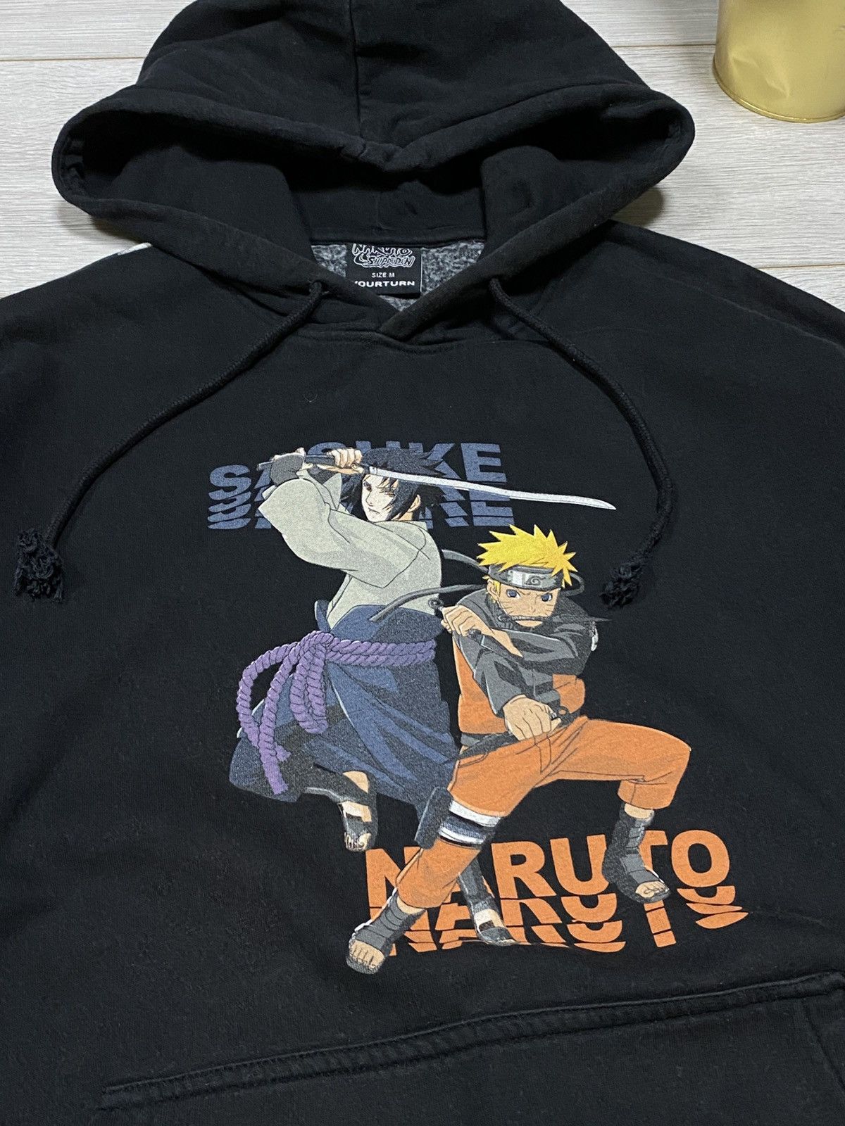 Anime Naruto anime shippuden overprint Saske hoodie Size US M / EU 48-50 / 2 - 5 Thumbnail