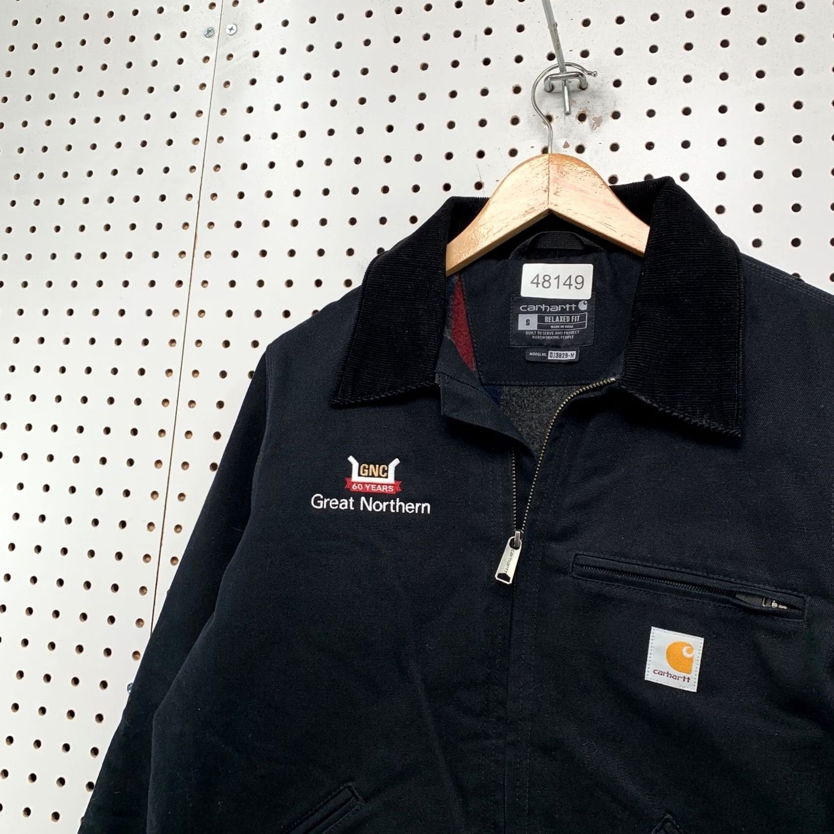 Carhartt Carhartt Detroit Canvas Jacket Mens Small Black Flannel Lined Workwear Size US S / EU 44-46 / 1 - 7 Thumbnail