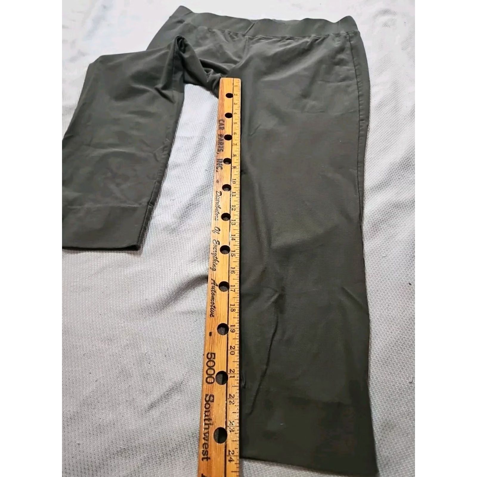 Eileen Fisher Eileen Fisher Womens Pants - Medium Green Knit Stretch Pull On - Condition: Excellent - Inseam 24 in - Brand: Size 32" / US 10 / IT 46 - 6 Thumbnail