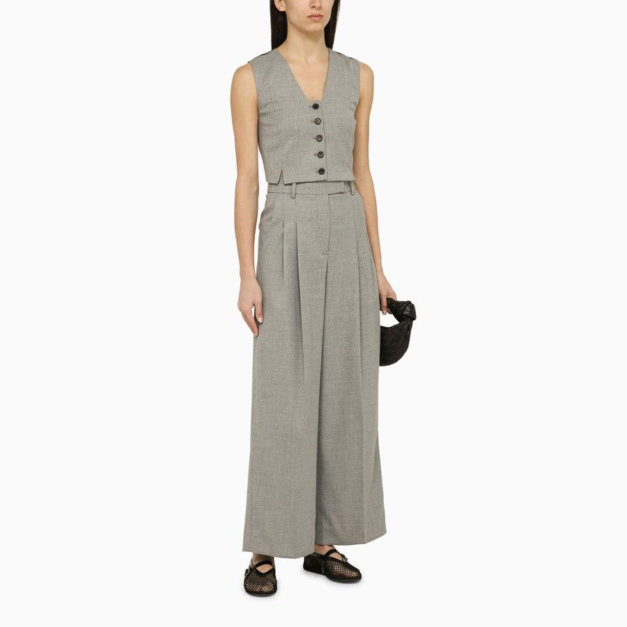By Malene Birger o1d2blof0824 Cymbaria Wide Trousers in Grey Size 30" / US 8 / IT 44 - 2 Thumbnail