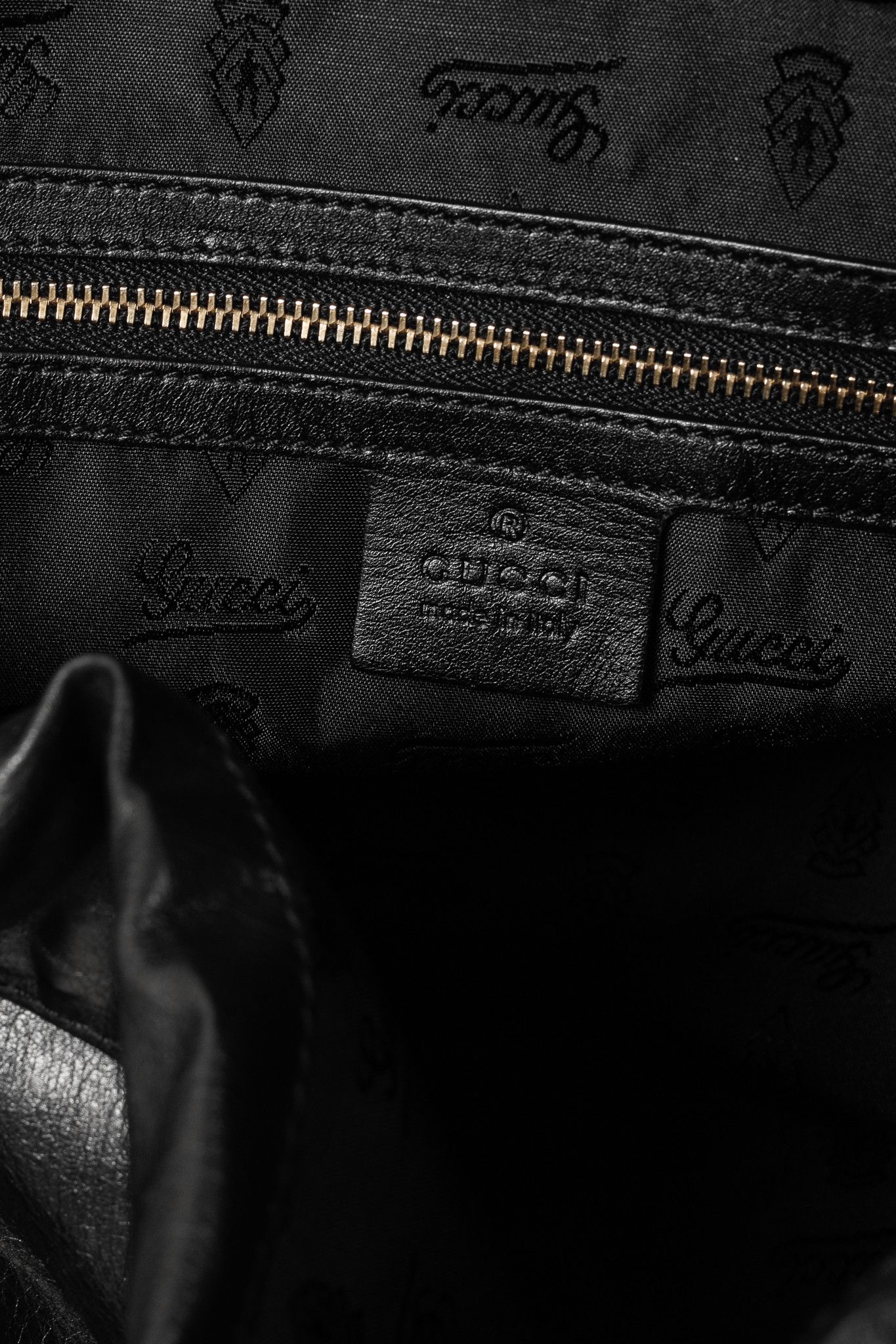 Gucci Gucci Medium Hysteria Black Leather Hobo Bag Size ONE SIZE - 10 Thumbnail