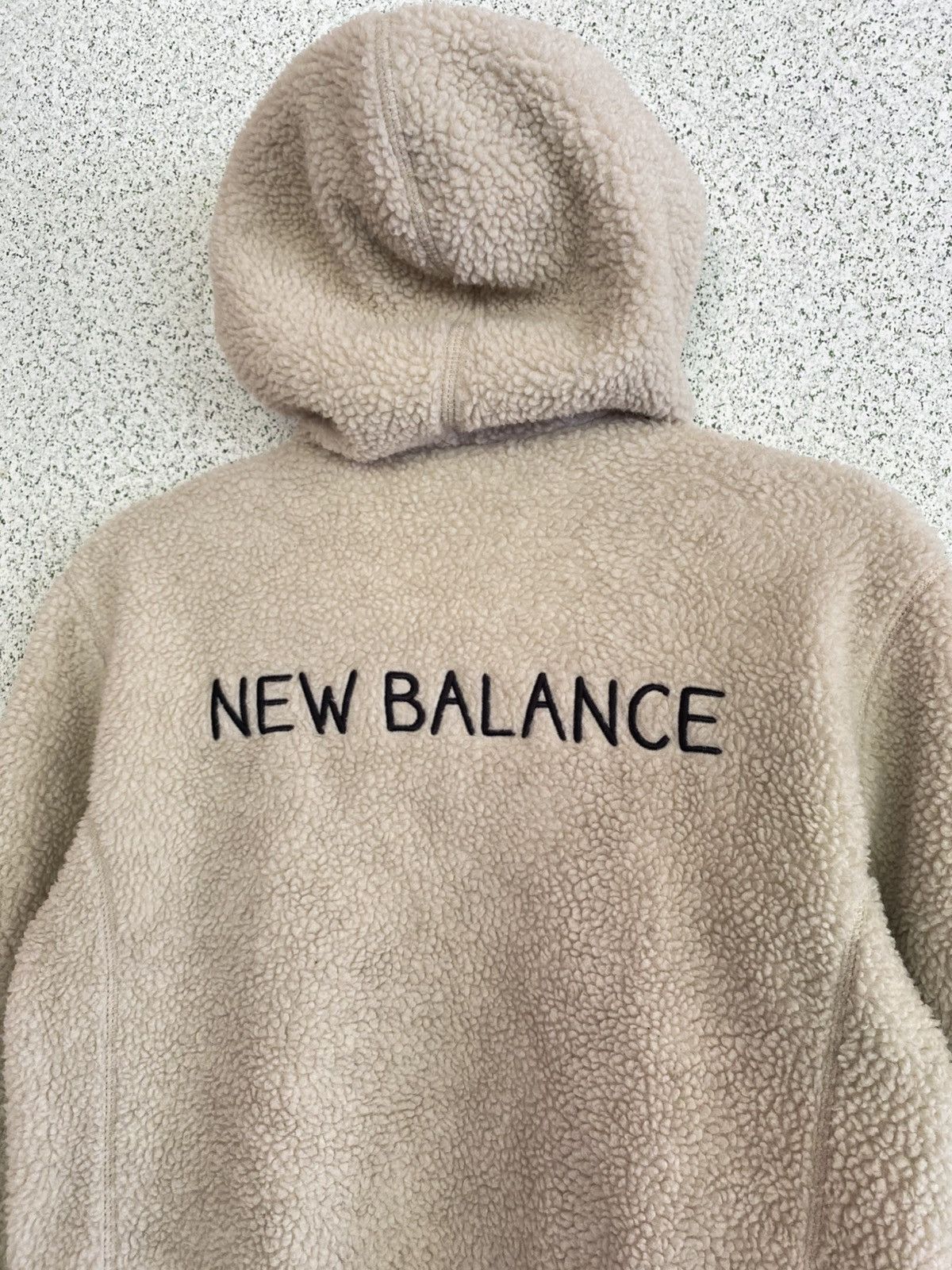 New Balance New Balance Sherpa Hoodie – Cream/ Beige Statement Back Logo Size S / US 4 / IT 40 - 5 Thumbnail