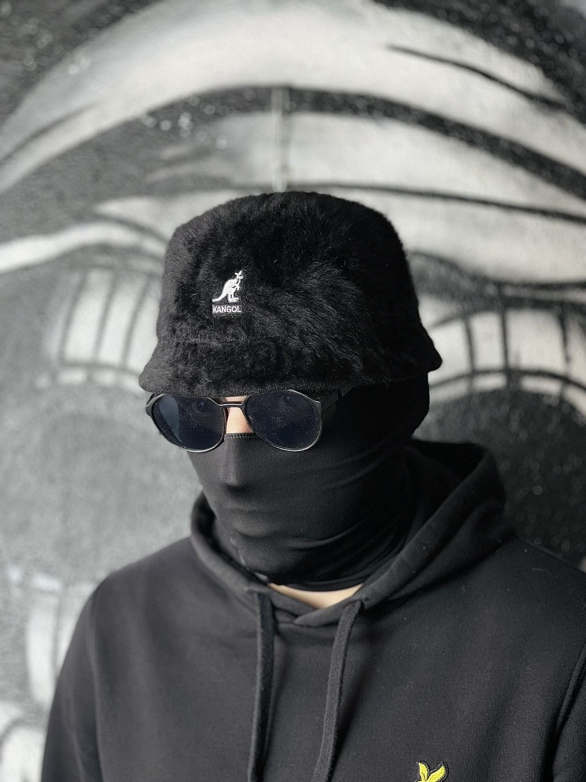Kangol × Vintage Y2K Kangol Furgora Bik Bucket Hat Black Panama Men’s Size L Size ONE SIZE - 1 Thumbnail