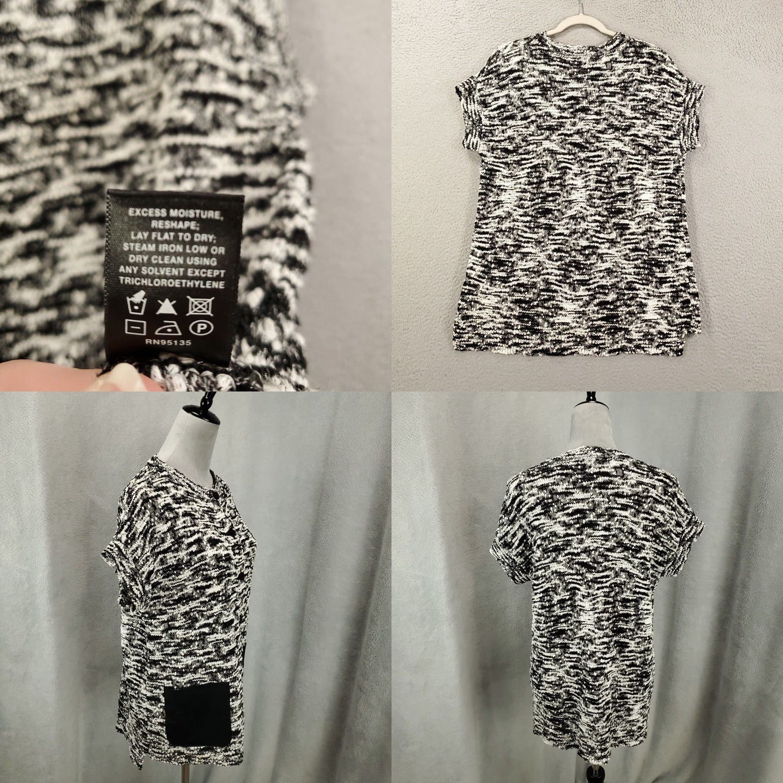 Vintage VINTAGE Lafayette 148 New York Sweater Cardigan Women's M Black Knit Button Pockets 3-4 Season Classic Size M / US 6-8 / IT 42-44 - 8 Thumbnail