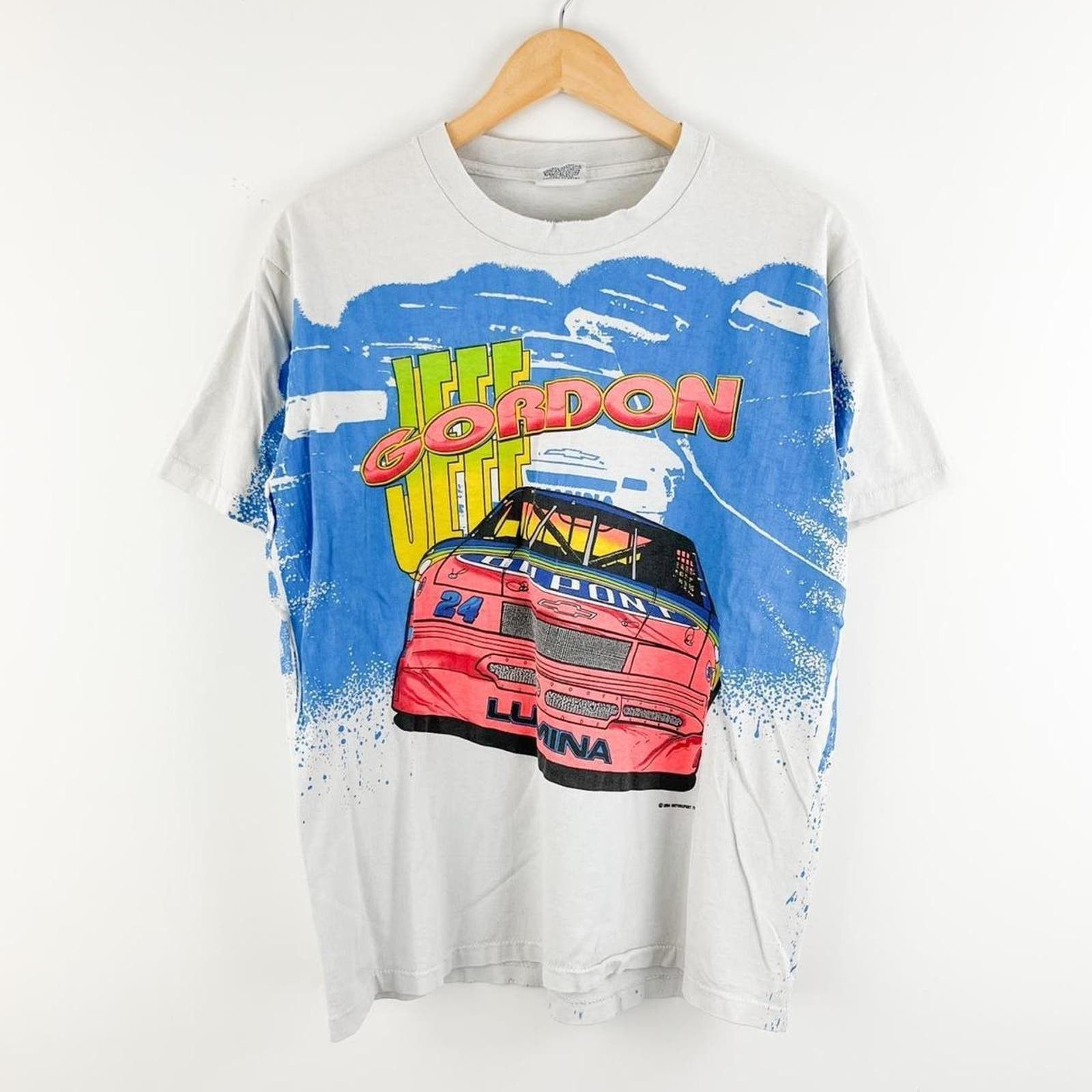 image of Vintage 1990S Jeff Gordon All in White, Men's (Size Large)