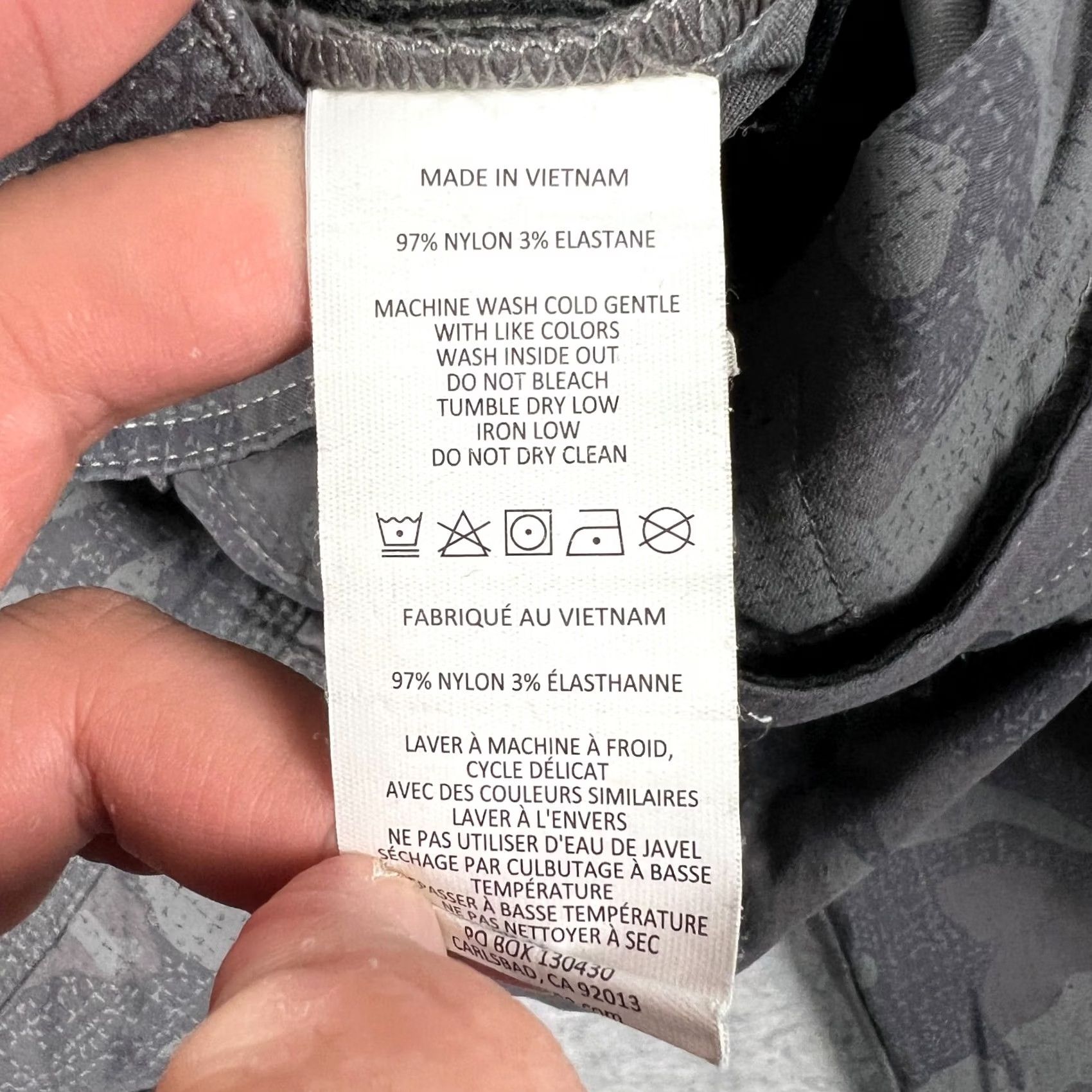 Prana Prana Zion II Stretch Straight Pants Hiking Belt Roll Snap Up 40x34 Grey Camo Mens Regular 40 Gray Camouflage Cargo Pocket Style Belted Pockets Nature Size US 40 / EU 56 - 4 Thumbnail