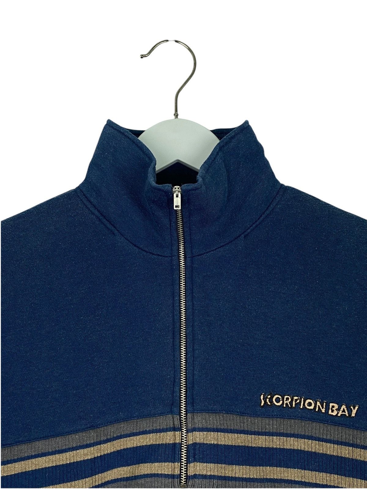 Designer × Vintage Vintage Scorpion Bay Quater Zip Small Logo Navy Blue Size US L / EU 52-54 / 3 - 4 Thumbnail