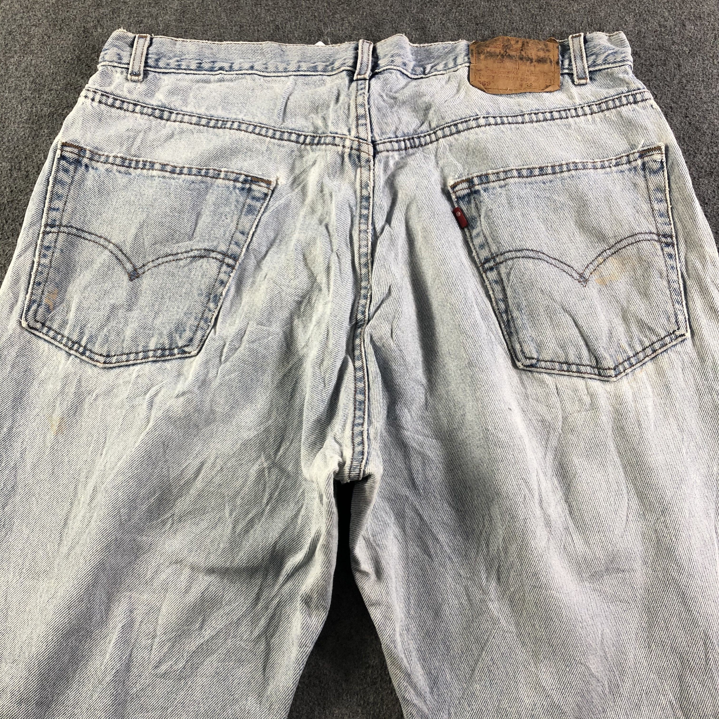 Levi's 90s Vintage Light Wash Levis 569 Jeans-J3296 Size US 39 - 4 Thumbnail