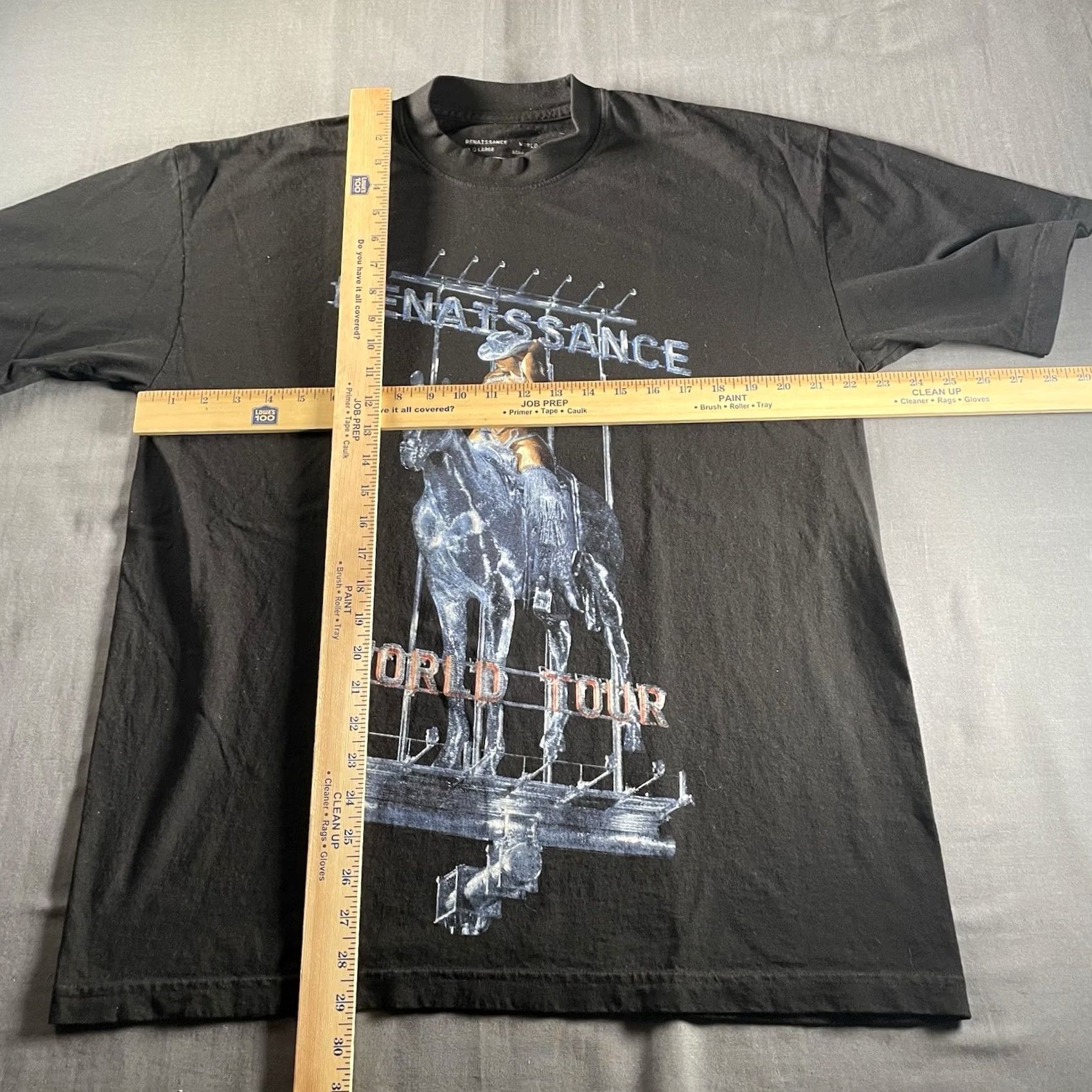 Vintage Beyonce Shirt World Tour Merchandise Cowboy Hat On a Horse Large Black Crew Neck Short Sleeve T-Shirt Mens Size US L / EU 52-54 / 3 - 6 Thumbnail