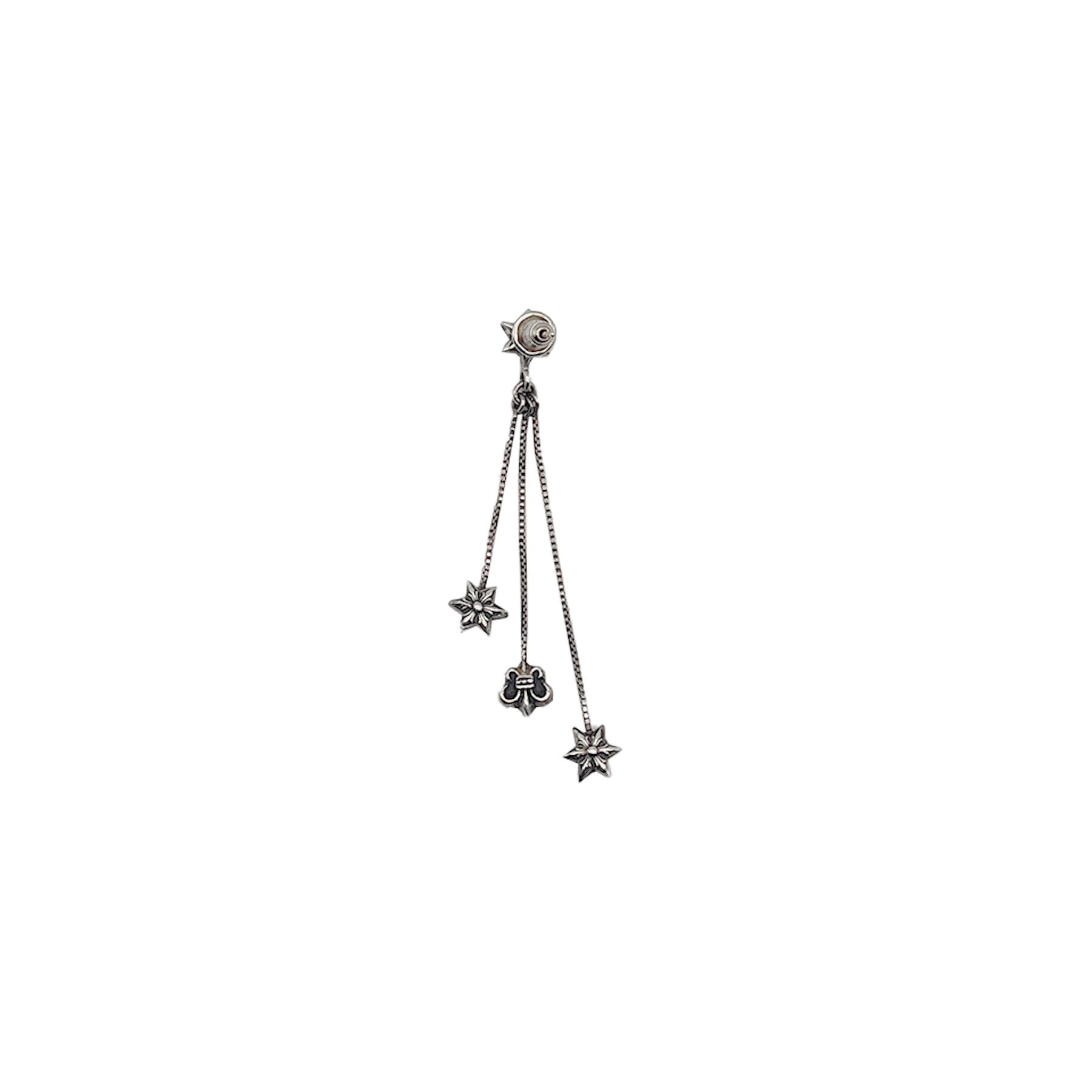 Chrome Hearts Chrome Hearts Silver Jojo Star Earring Drop Size ONE SIZE - 2 Thumbnail