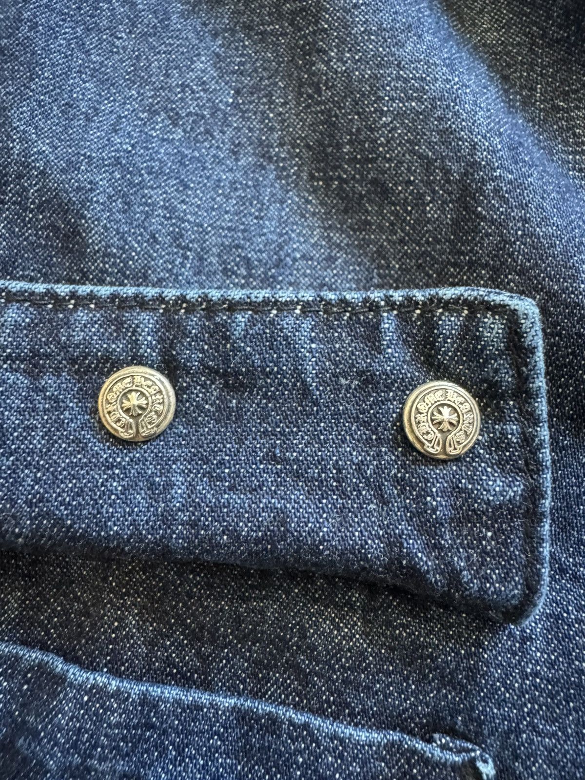 Chrome Hearts Chrome Hearts Work’n Denim Lucky Patch Padded Shirt Size US L / EU 52-54 / 3 - 8 Thumbnail