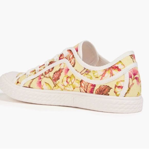 Zimmermann Zimmermann Pink and Yellow Floral print Sneakers Size US 8 / IT 38 - 6 Thumbnail