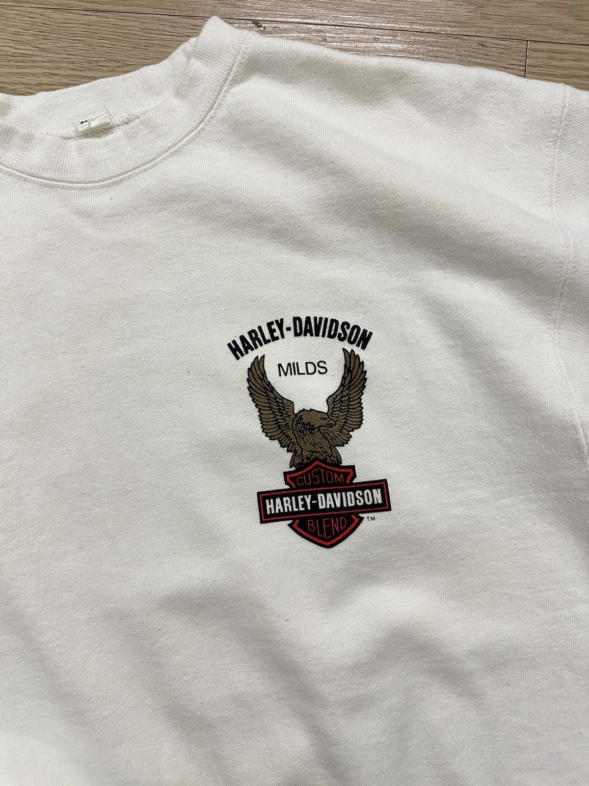 Beauty Beast × Harley Davidson × Vintage Rare Vintage Harley Davidson Milds Custom Blend Sweatshirt Size US M / EU 48-50 / 2 - 4 Thumbnail