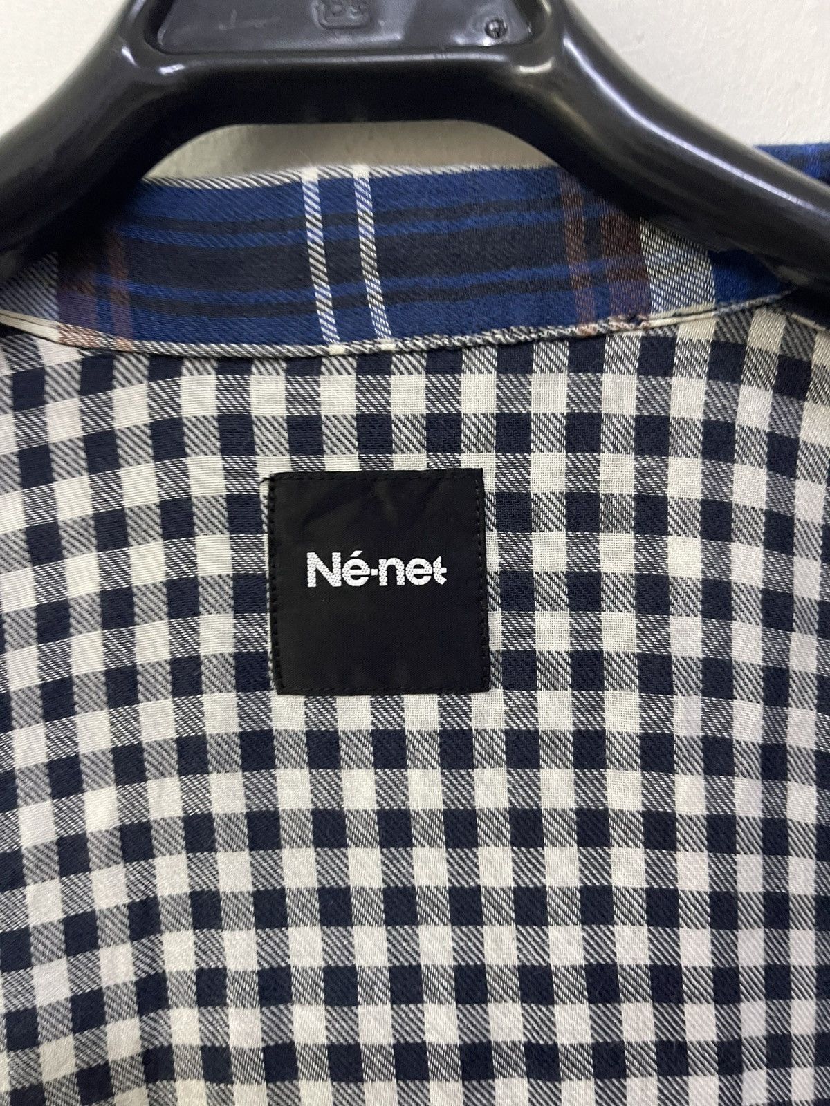 Ne-Net Ne-net issey miyake plaid cotton overshirt Size M / US 6-8 / IT 42-44 - 9 Thumbnail