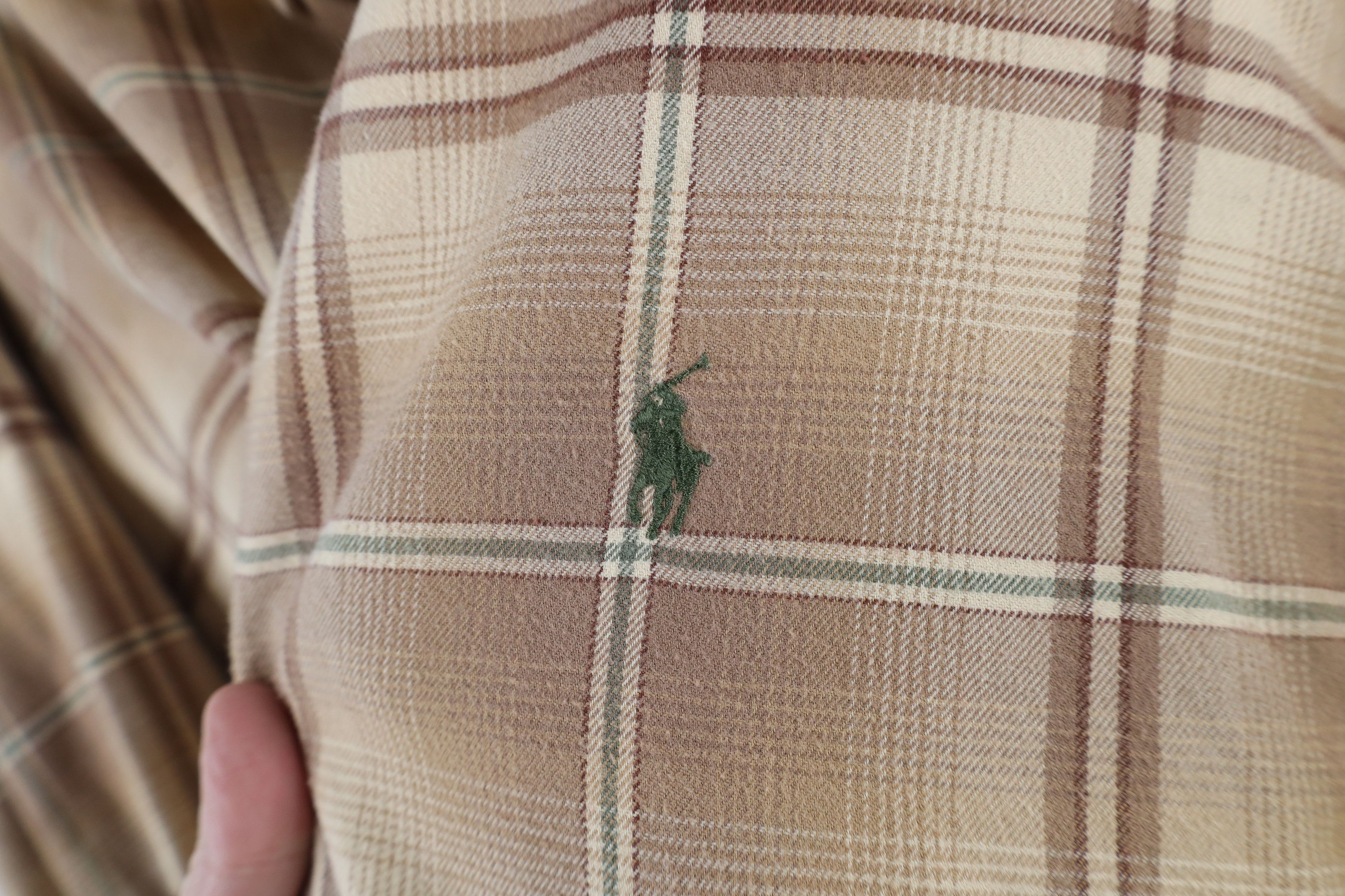 Ralph Lauren × Vintage Vintage 90s Ralph Lauren Flannel Collared Button Down Shirt Size US XXL / EU 58 / 5 - 4 Thumbnail