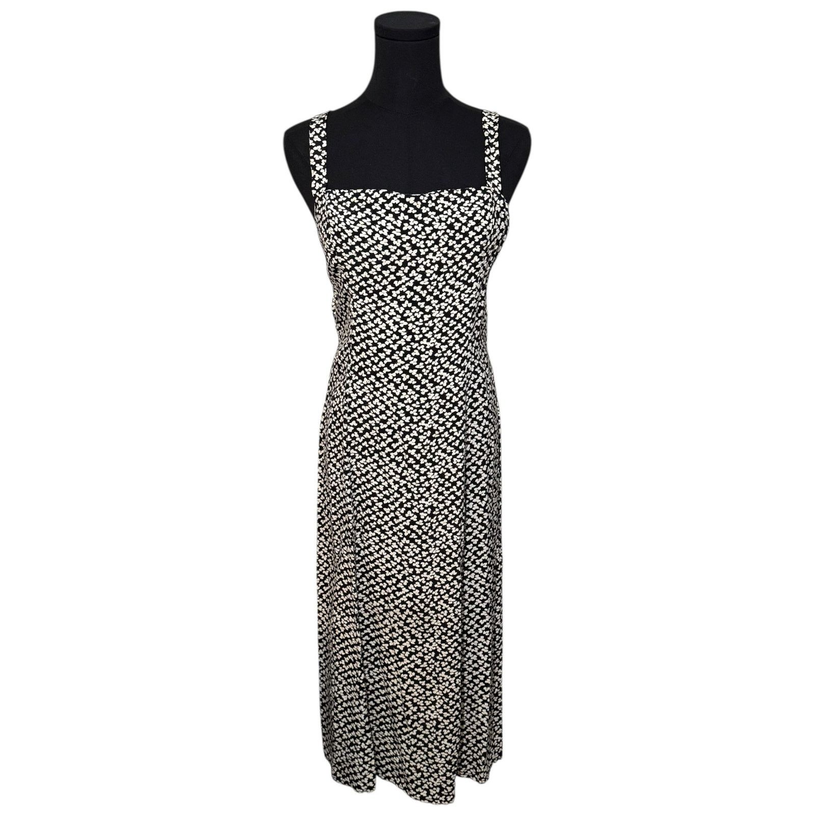 REVOLVE LPA Square Neck Midi Dress Tie Closure Open Back Size Medium Size M / US 6-8 / IT 42-44 - 9 Thumbnail