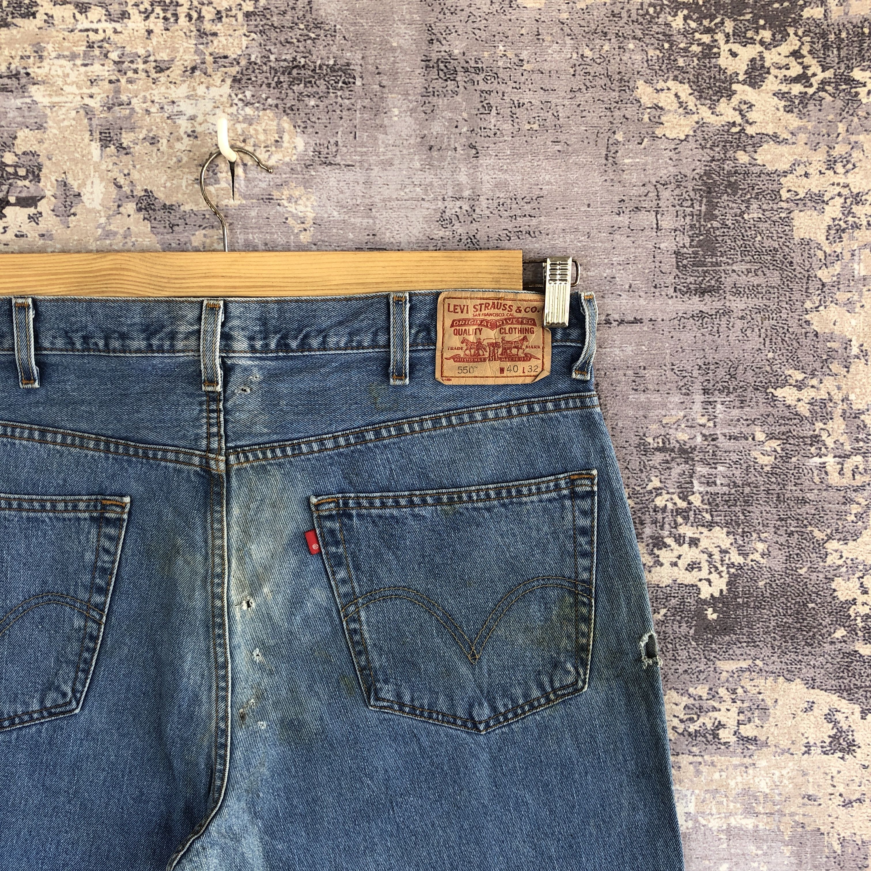 Levi's Vintage Levis Baggy Jeans Distressed Levi's Faded Denim Size US 40 / EU 56 - 5 Thumbnail