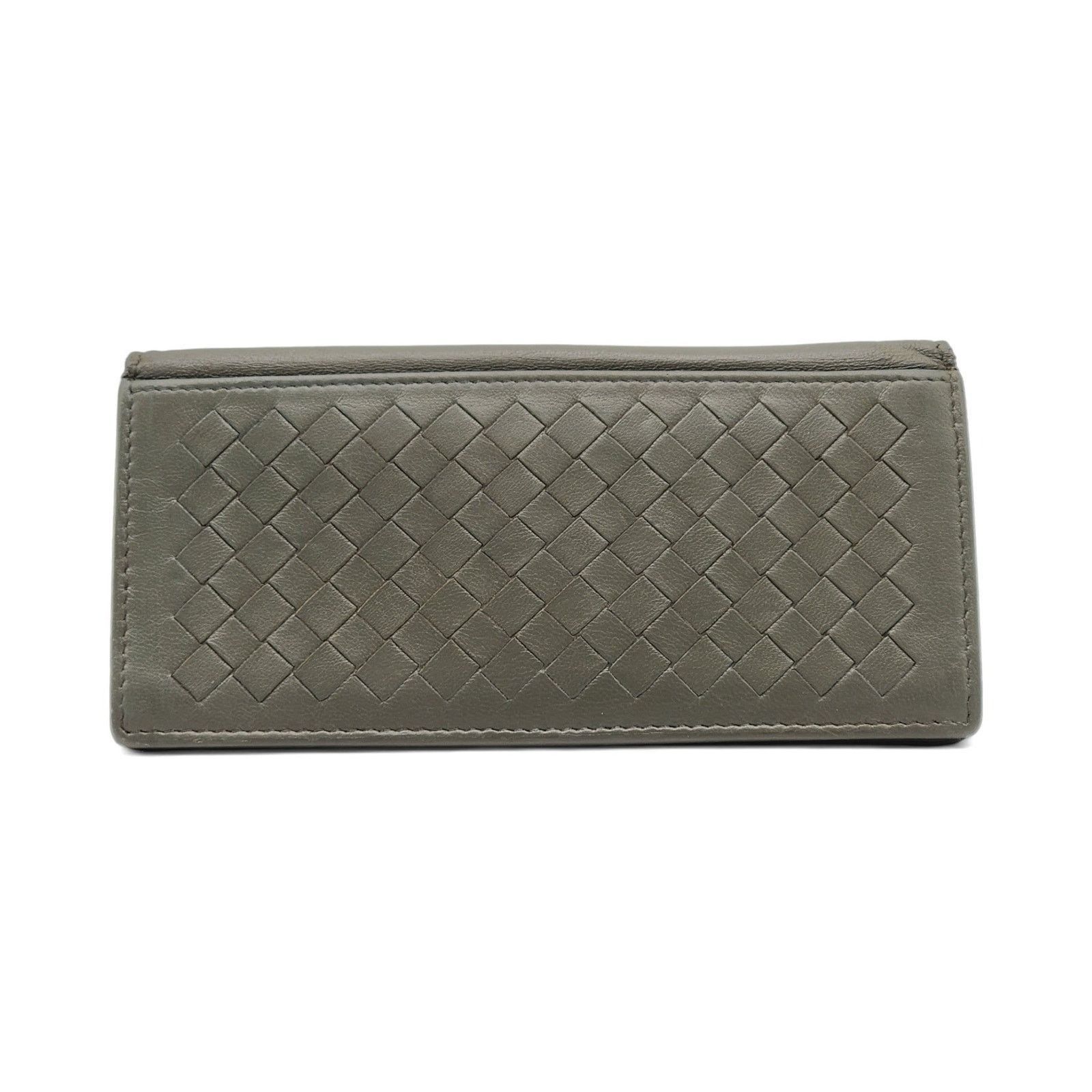 Bottega Veneta Nappa Intrecciato Bi-Fold Wallet in Gray Blue Size ONE SIZE - 2 Thumbnail