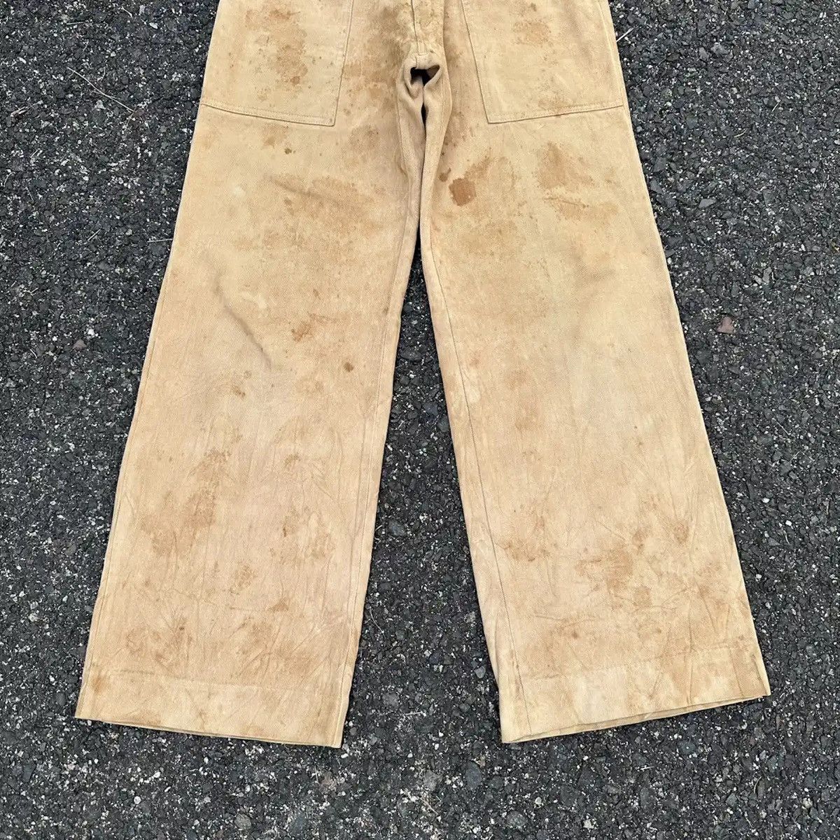 Beauty Beast RUSTY DIRTY 💥 JAPANESE VINTAGE JEANS BAGGY BROWN PANTS W28 Size US 28 / EU 44 - 3 Thumbnail