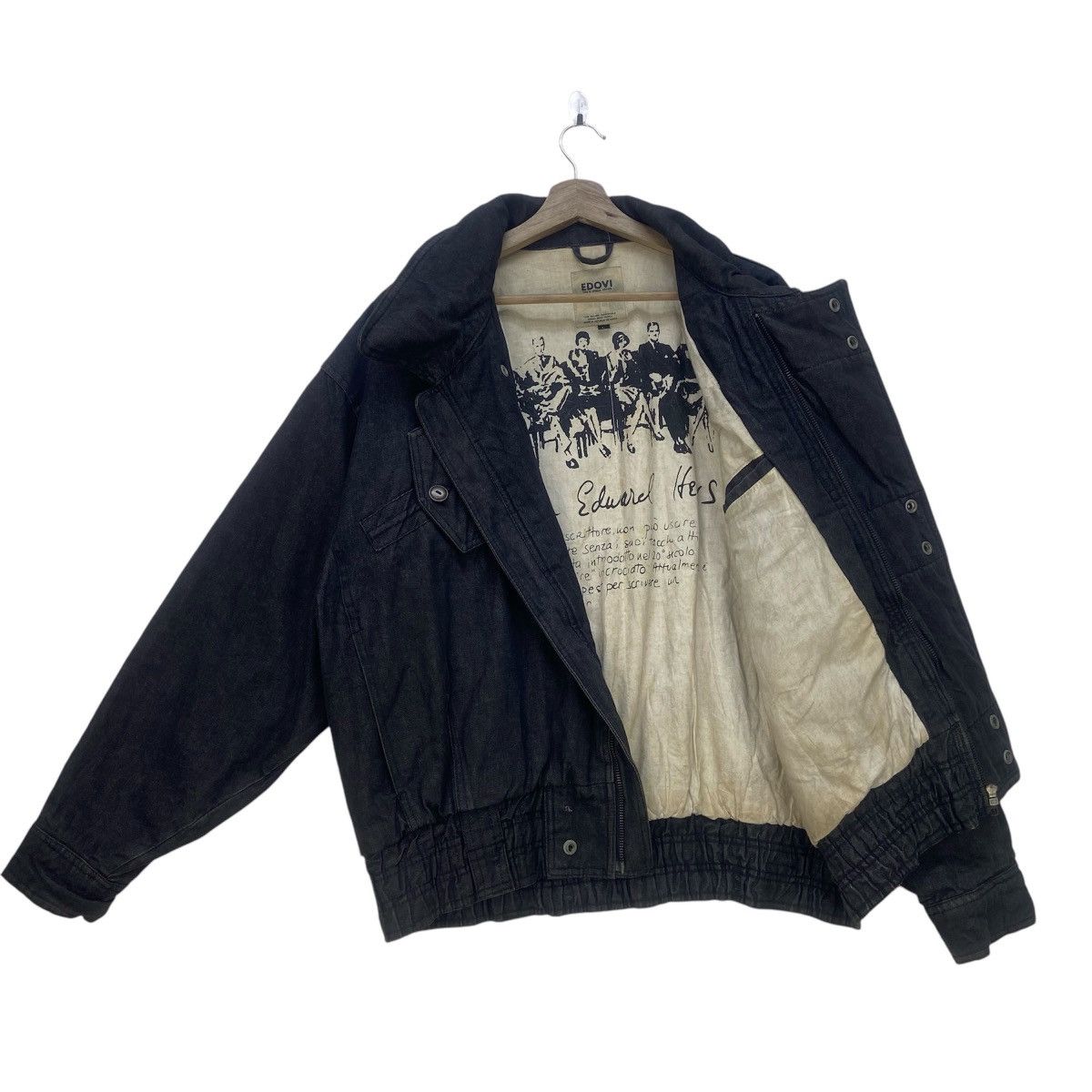 Designer × Japanese Brand Edovi Issey Miyake Inspire Oversize Denim Loose Bomber Style Size US M / EU 48-50 / 2 - 8 Thumbnail