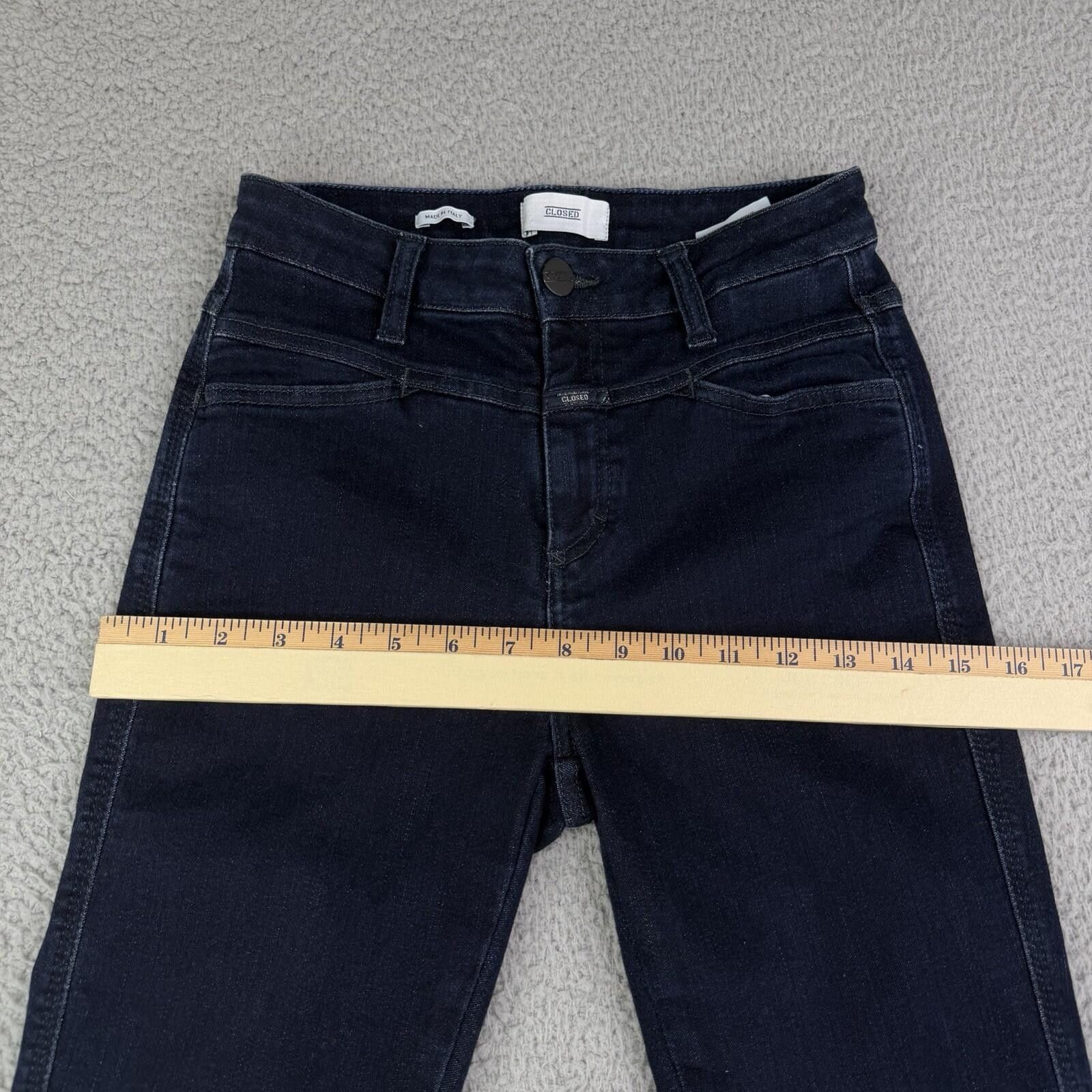 CLOSED CLOSED Skinny Pusher Italy Blue Denim Jeans Women's 25x26.5 Size 25" / US 0 / IT 36 - 10 Thumbnail