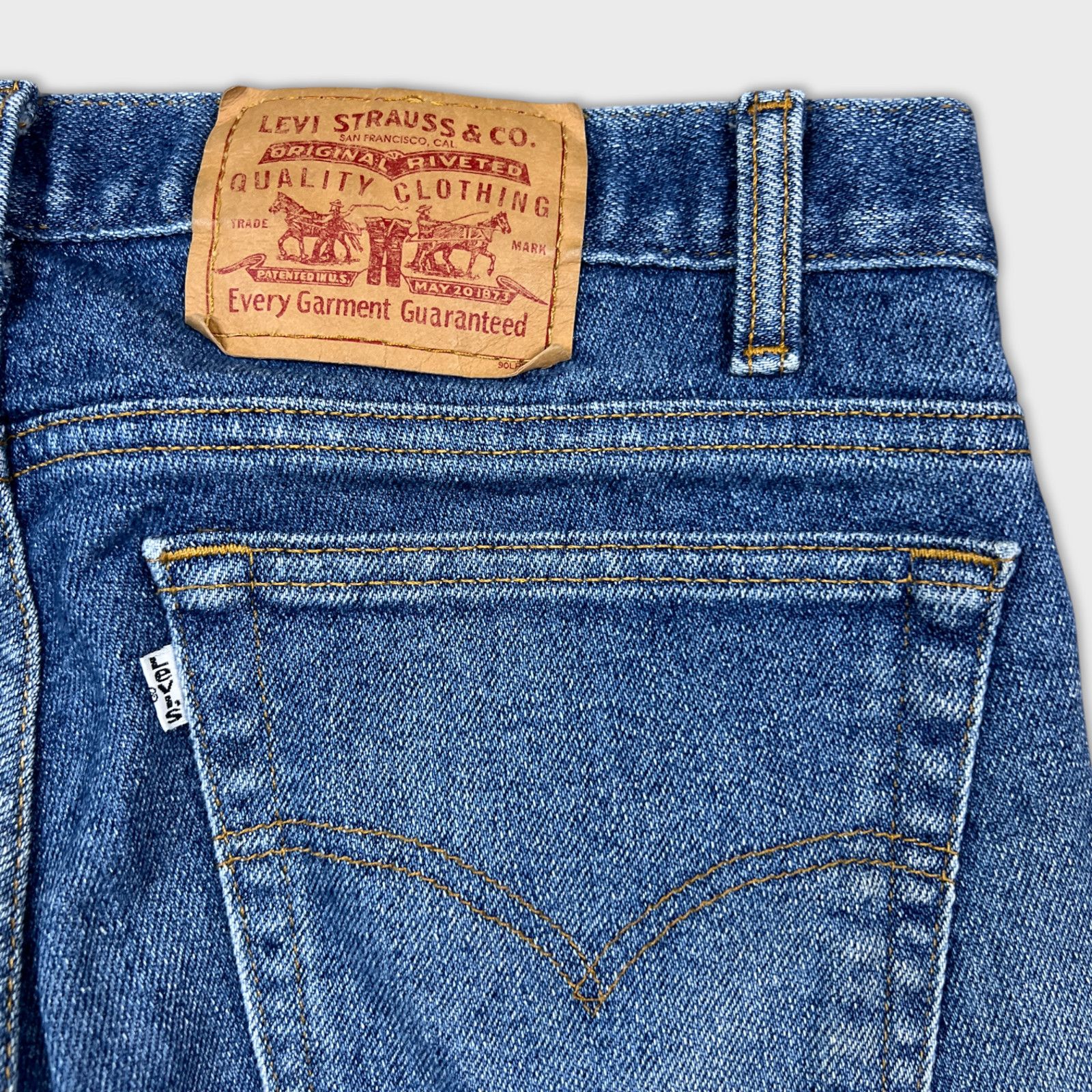 Levi's × Vintage Vintage 90s Levi's 505 34x30 White Tab Straight Relax Denim Size US 32 / EU 48 - 9 Thumbnail