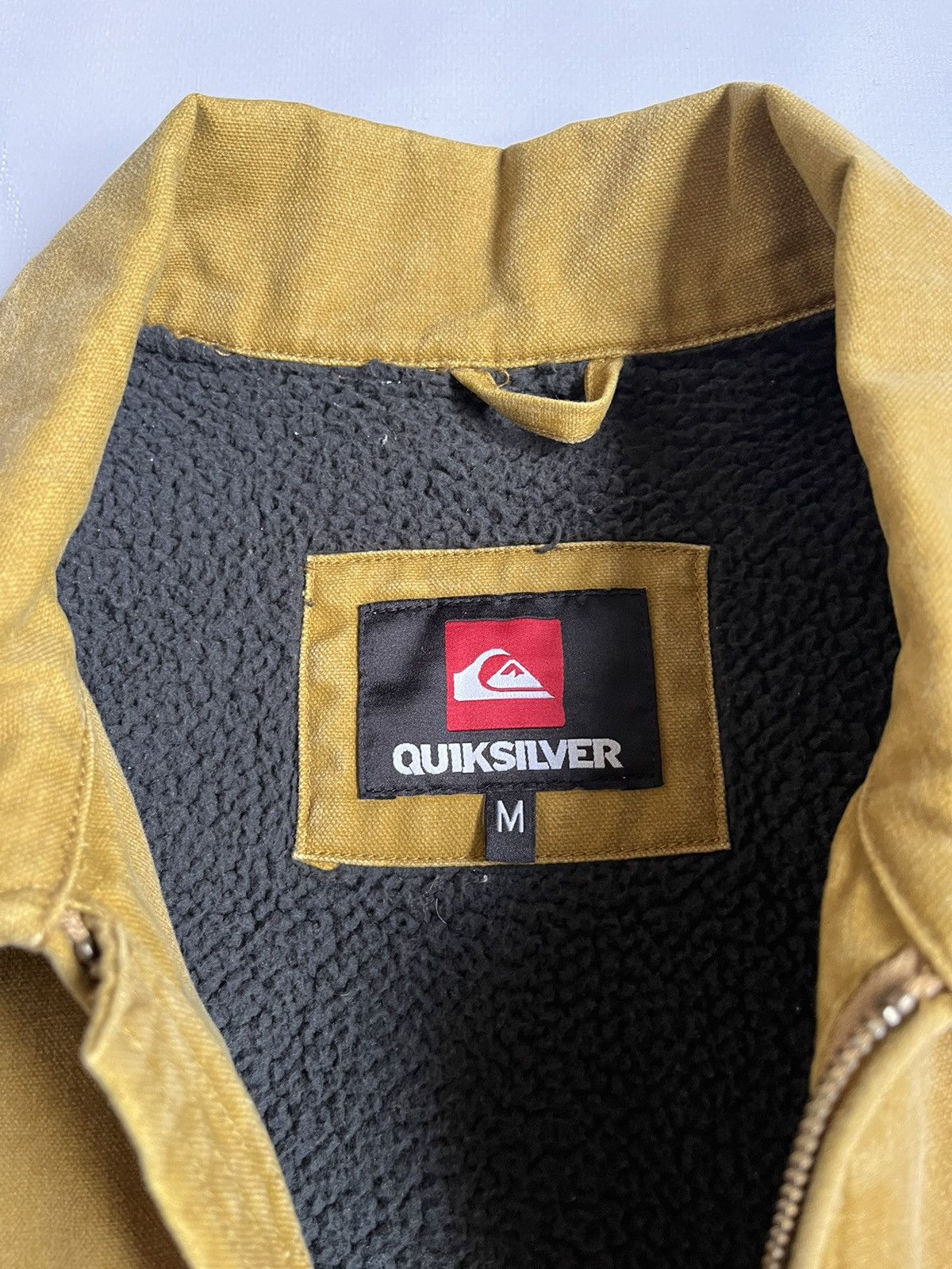 Quiksilver Quiksilver Men Mustard Sherpa Zip Jacket Size US M / EU 48-50 / 2 - 2 Thumbnail