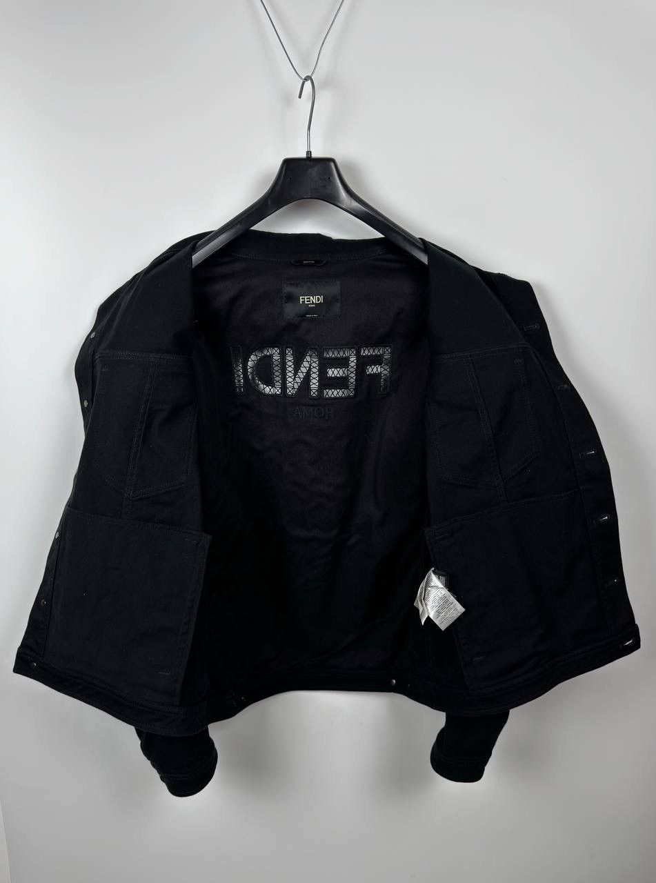 Fendi Fendi Mesh Logo Denim Jacket Size US L / EU 52-54 / 3 - 3 Thumbnail
