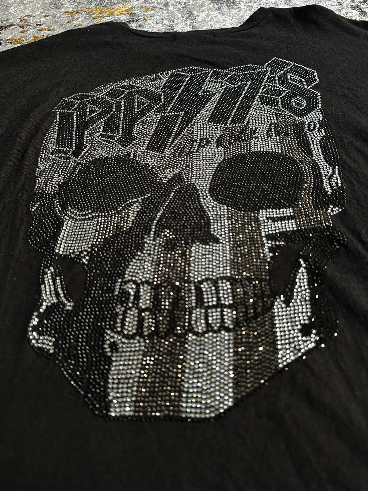 Beauty Beast CRAZY GLITTER SKULL PP78 SEDITIONARIES PUNK STYLE Size US L / EU 52-54 / 3 - 2 Thumbnail