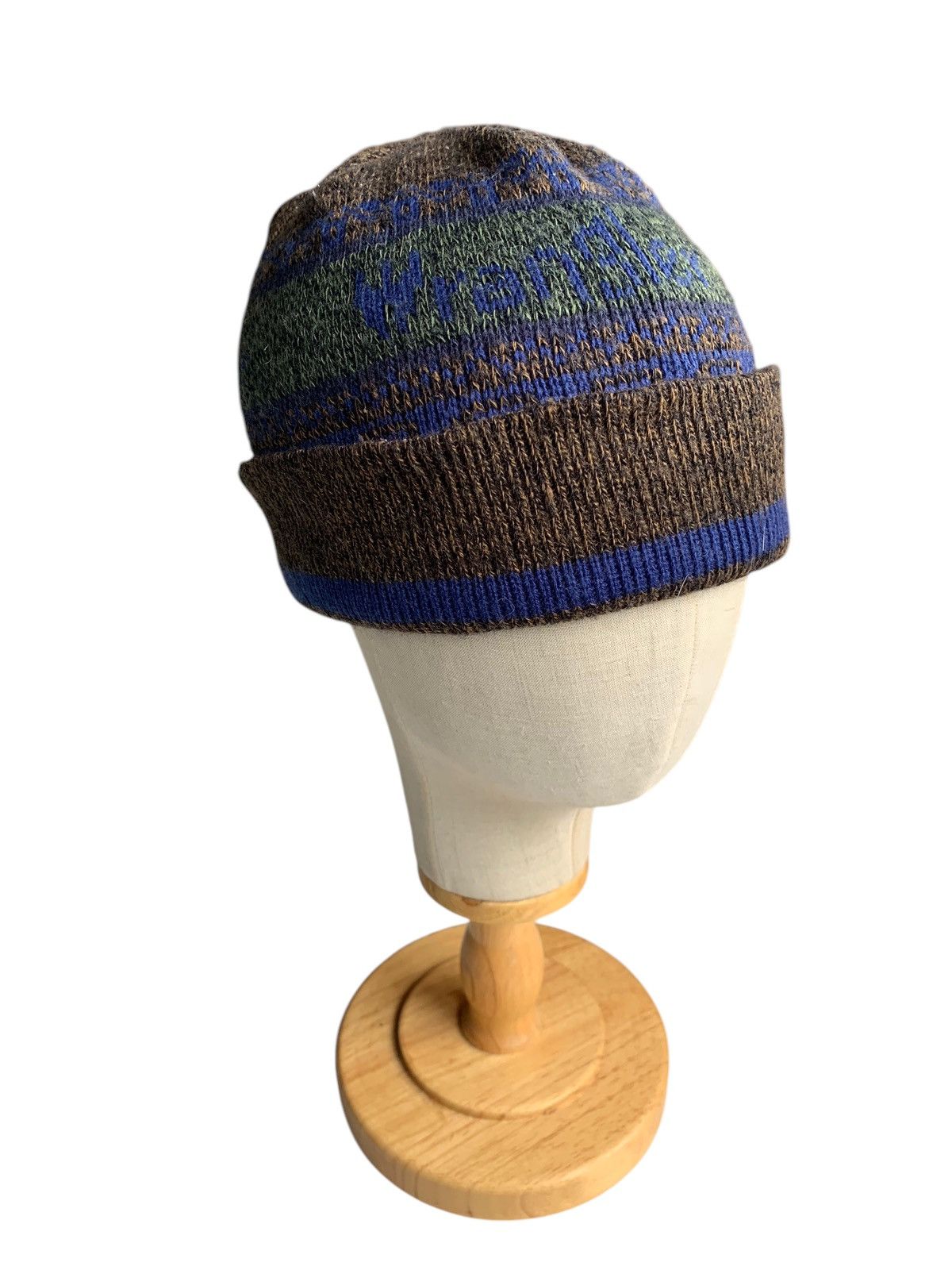 Japanese Brand × Vintage × Wrangler VINTAGE WRANGLER WOOL RARE DESIGN WINTER SESSIONS BEANIE HAT Size ONE SIZE - 5 Thumbnail