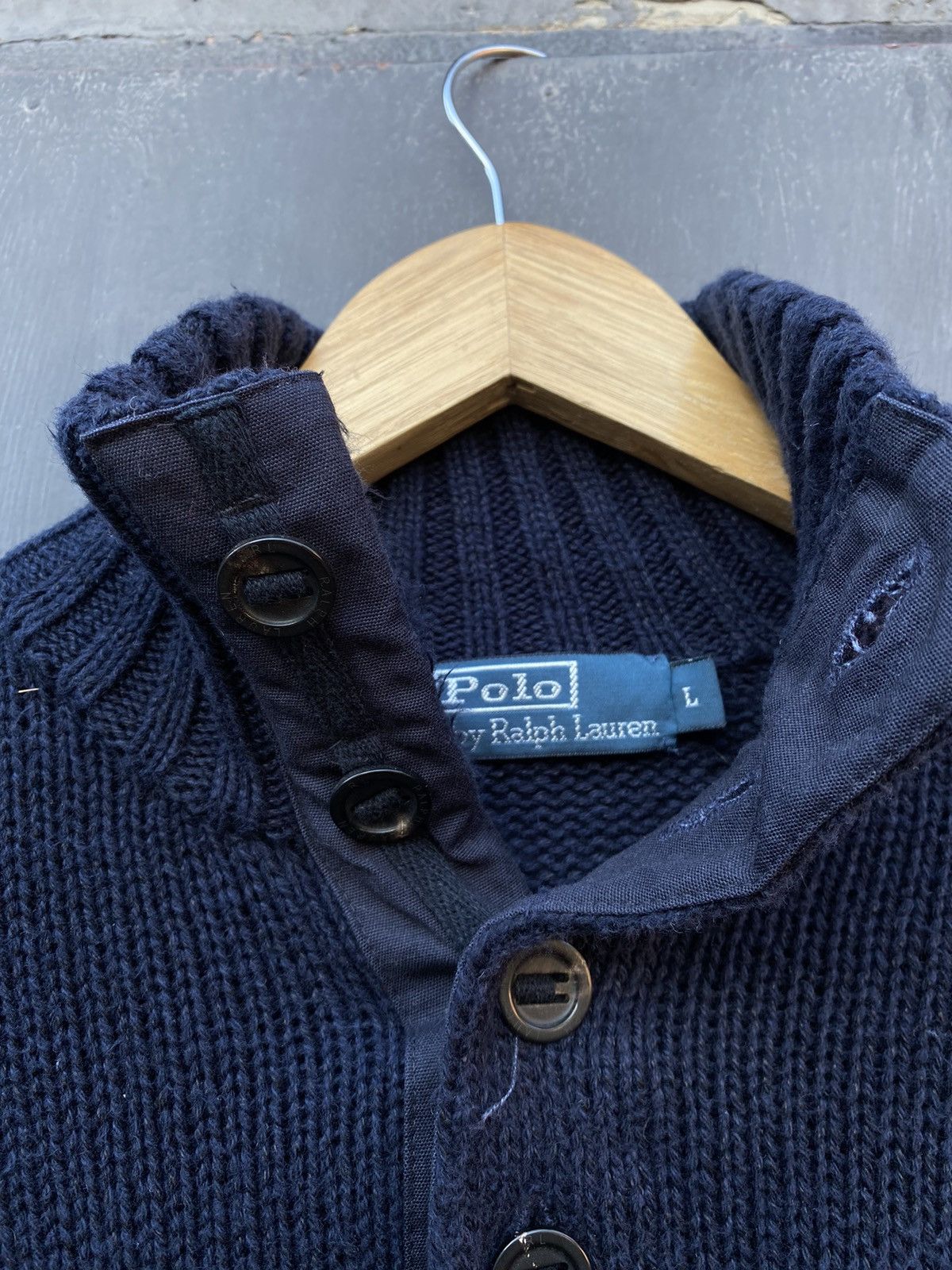 Polo Ralph Lauren Polo Ralph Lauren Vintage Flag logo knitted sweater size L Size US L / EU 52-54 / 3 - 3 Thumbnail