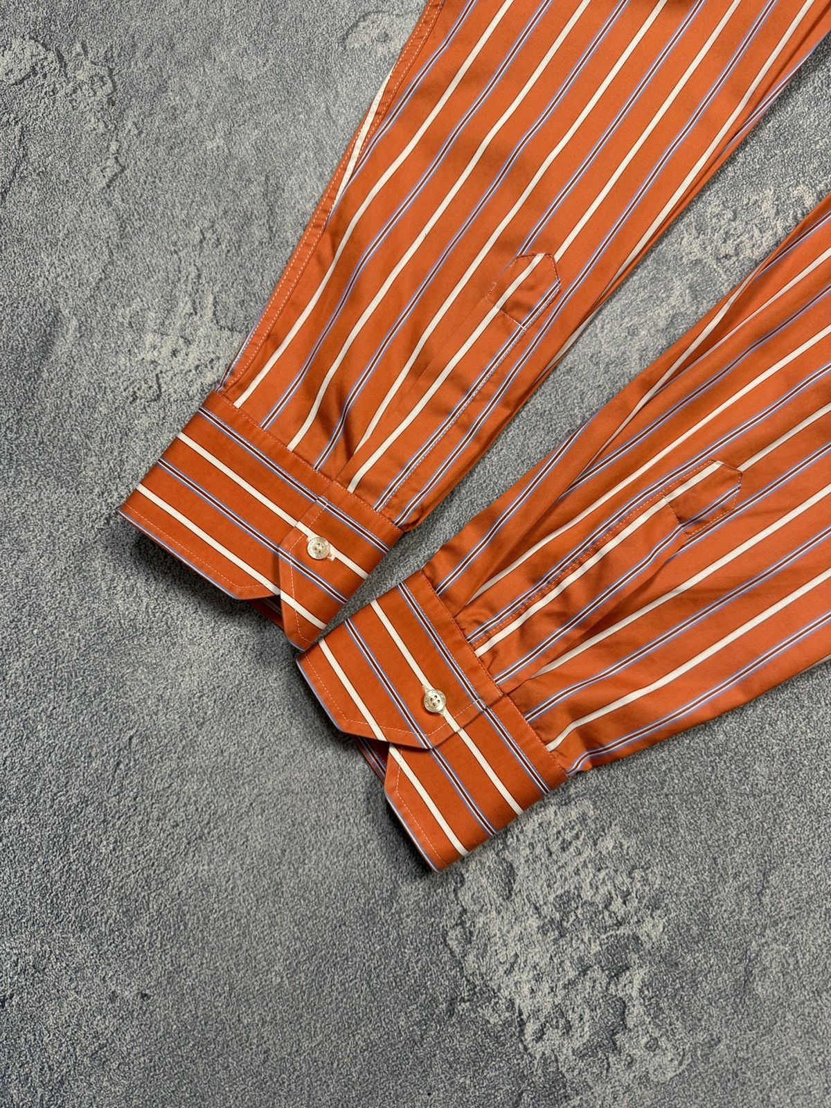Etro Vintage Luxury Striped Etro shirt Size US XXL / EU 58 / 5 - 6 Thumbnail