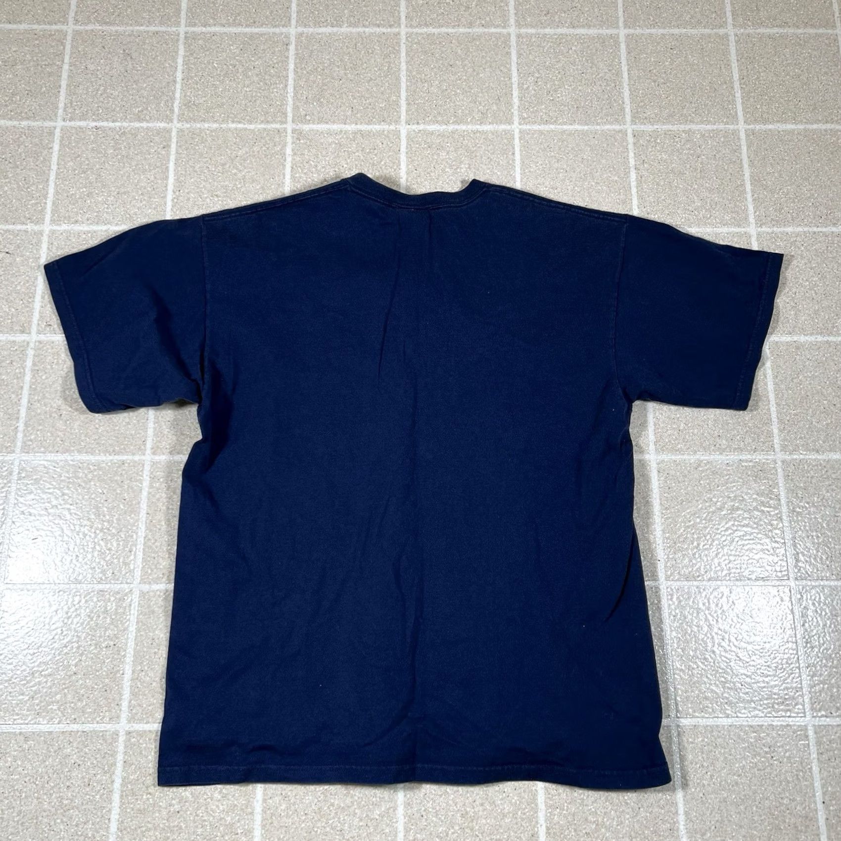 Nike VINTAGE Nike T-Shirt 90s Mini Swoosh White Navy Mens Large Size L Made in USA Size US L / EU 52-54 / 3 - 5 Thumbnail